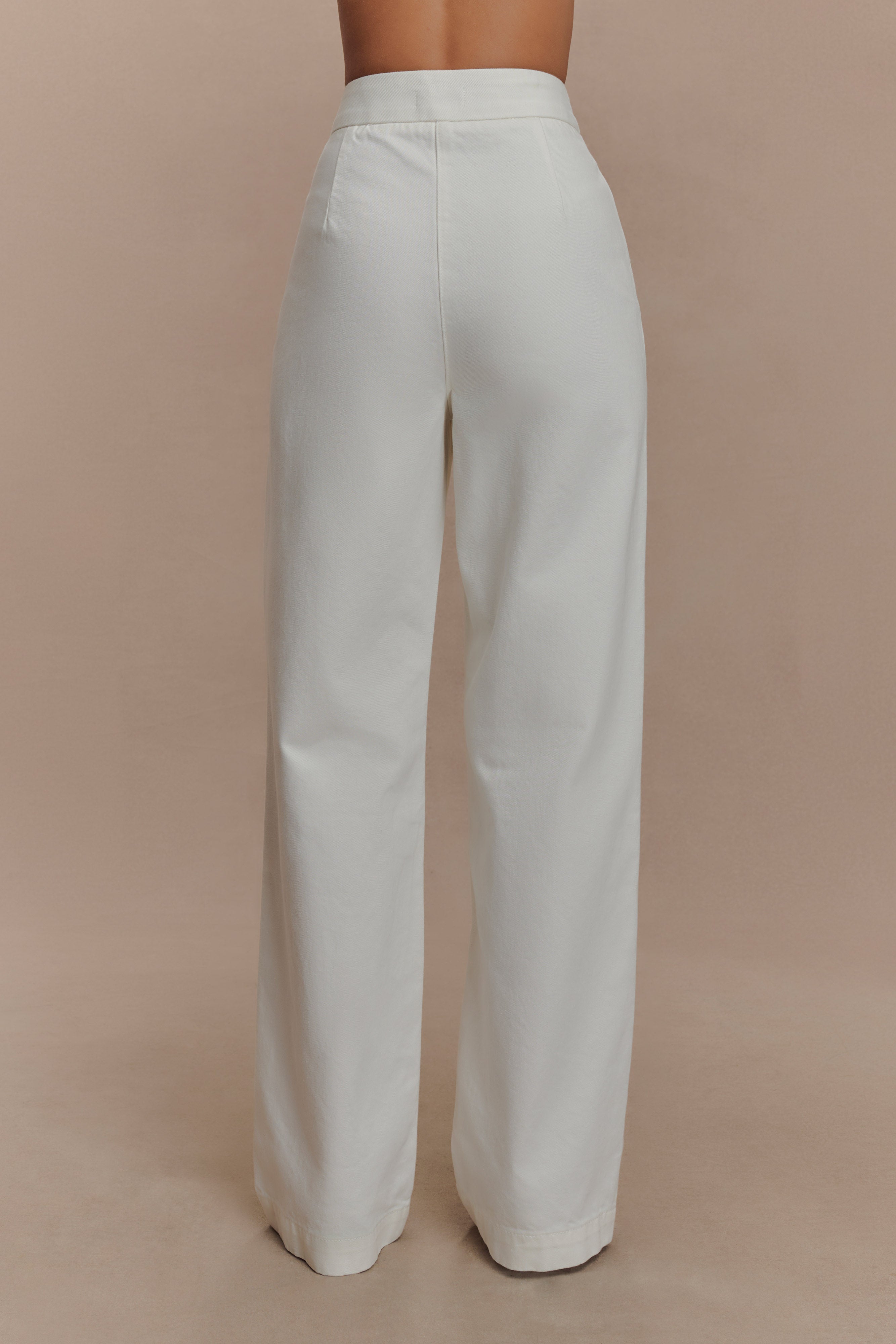 Alternative view of Rayne Wide Leg Denim Jeans - White