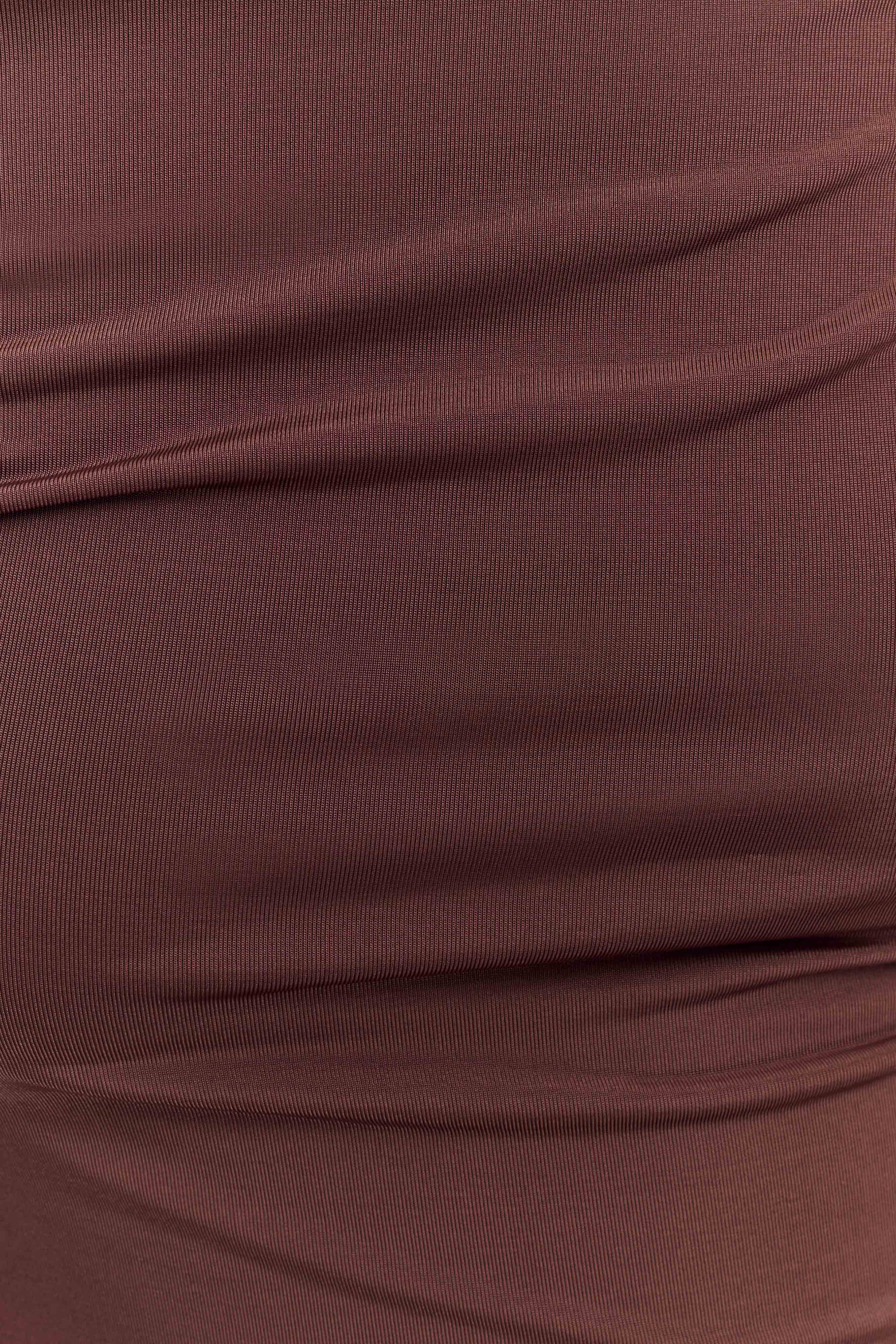 Kinsley Slinky Maxi Dress With Hardware - Chocolate - Image 6