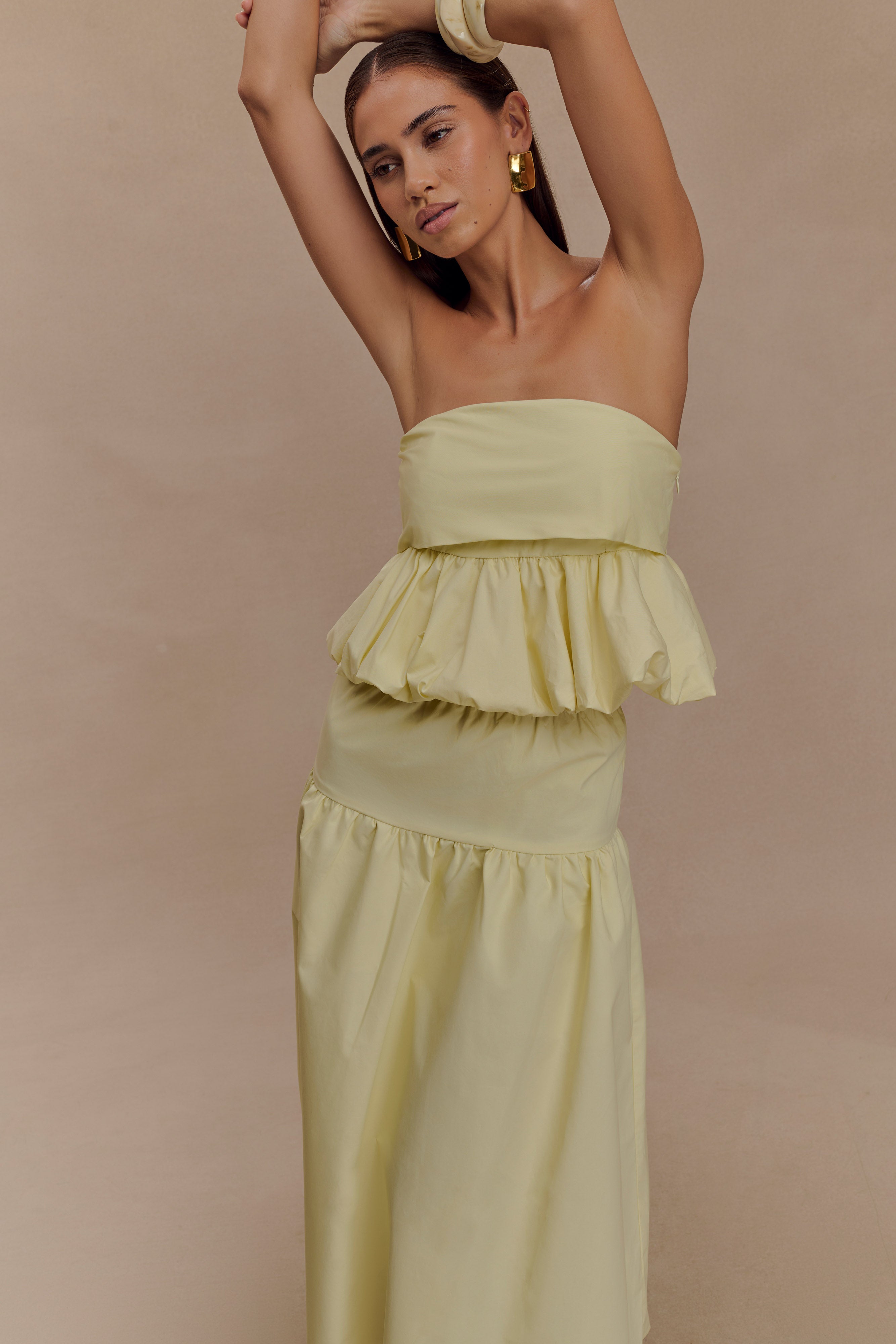 Amirah Midi Skirt - Lemon - Image 3