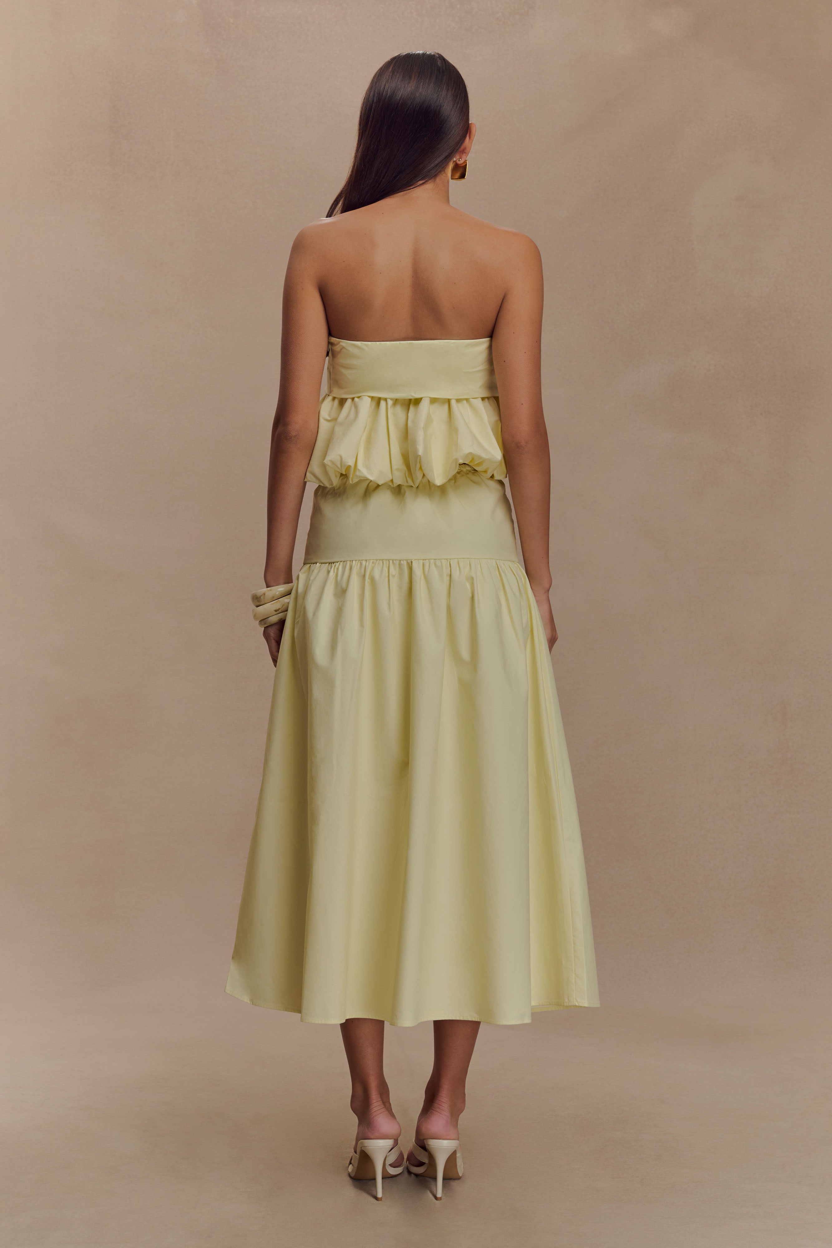 Amirah Midi Skirt - Lemon - Image 6