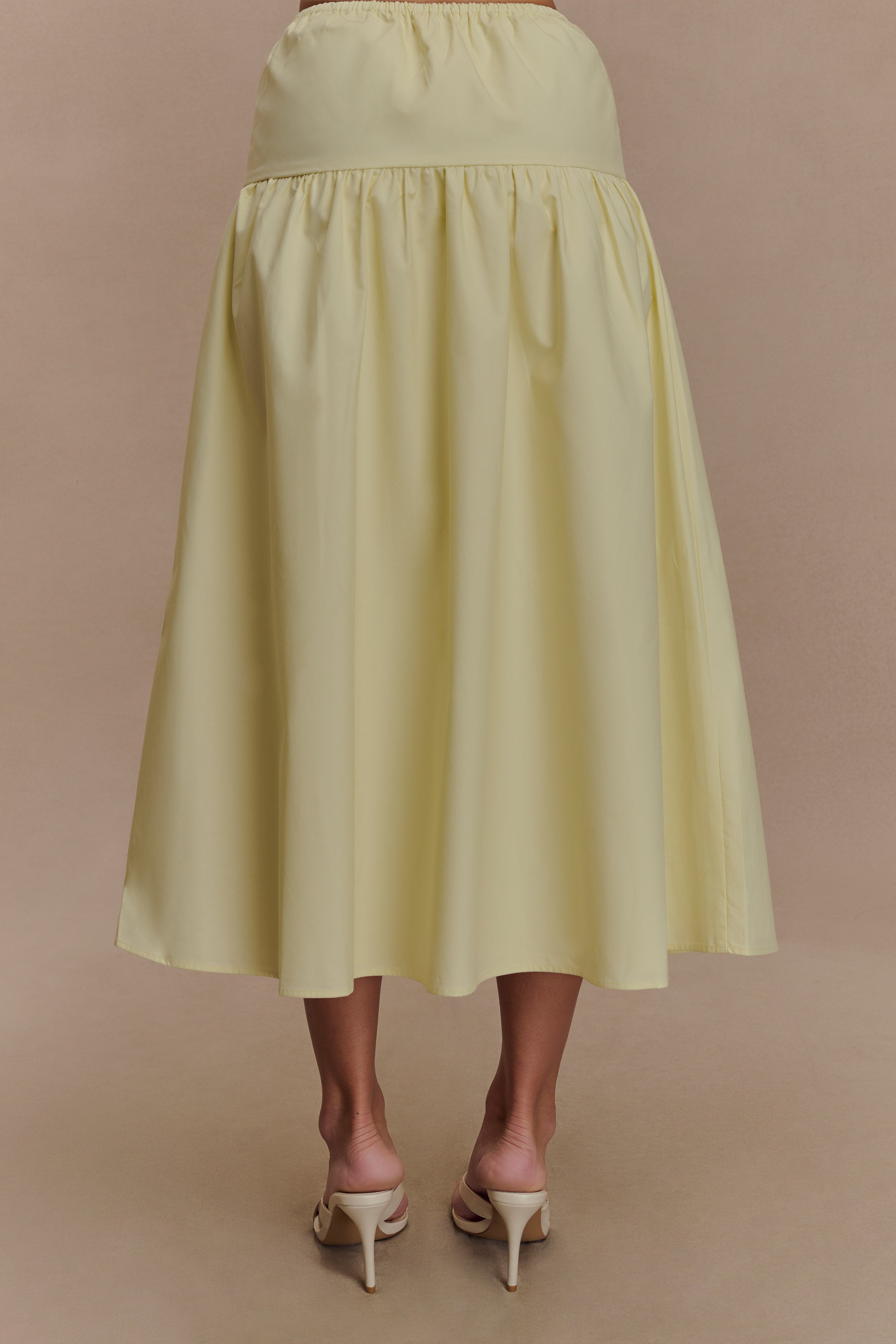 Alternative view of Amirah Midi Skirt - Lemon