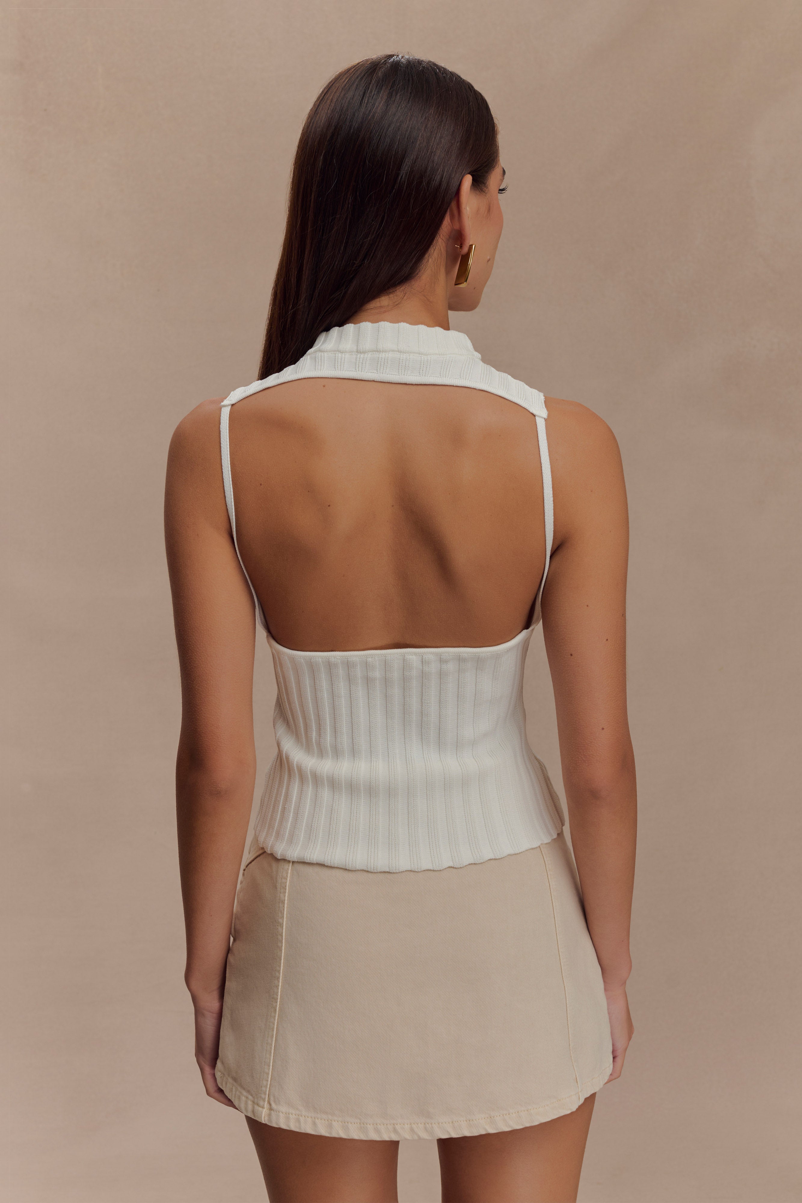 Alternative view of Oona Turtle Neck Knit Top - Ivory