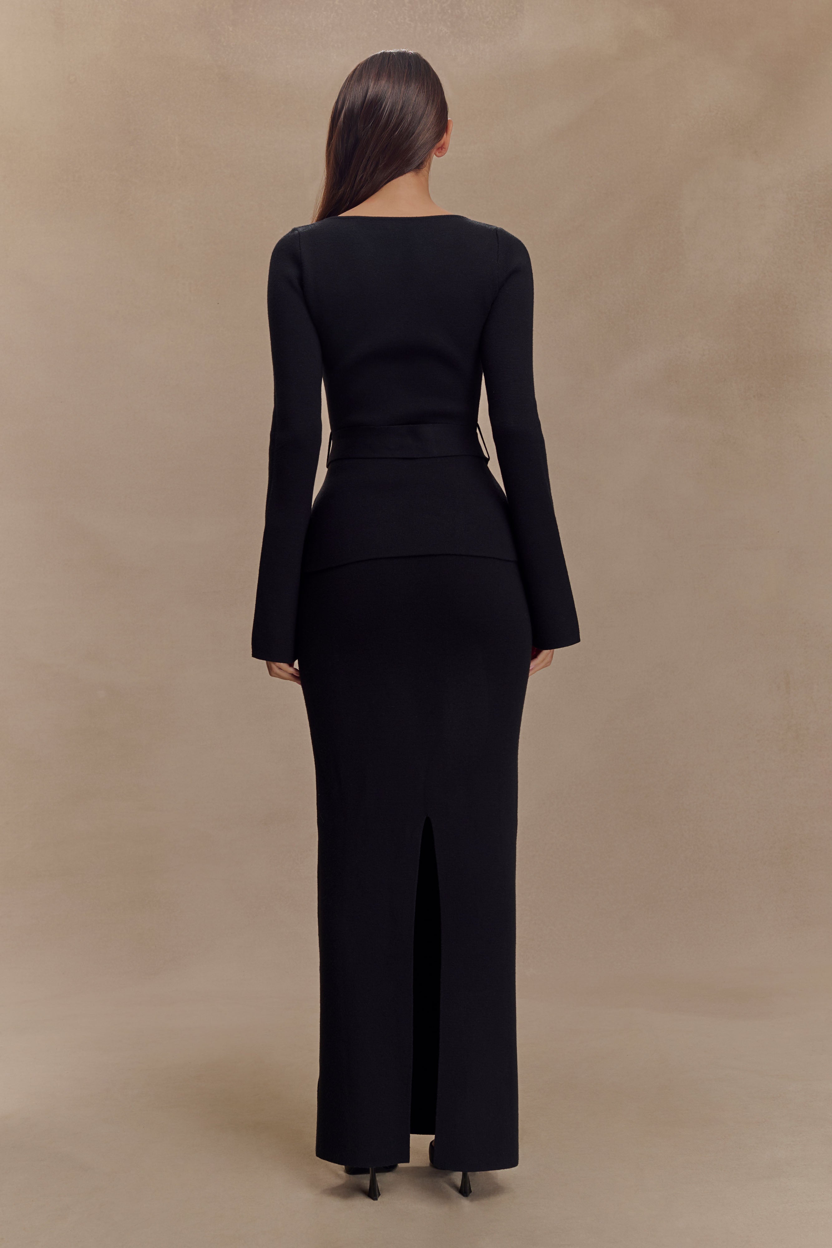 Alternative view of Kyle Knit Maxi Skirt - Black