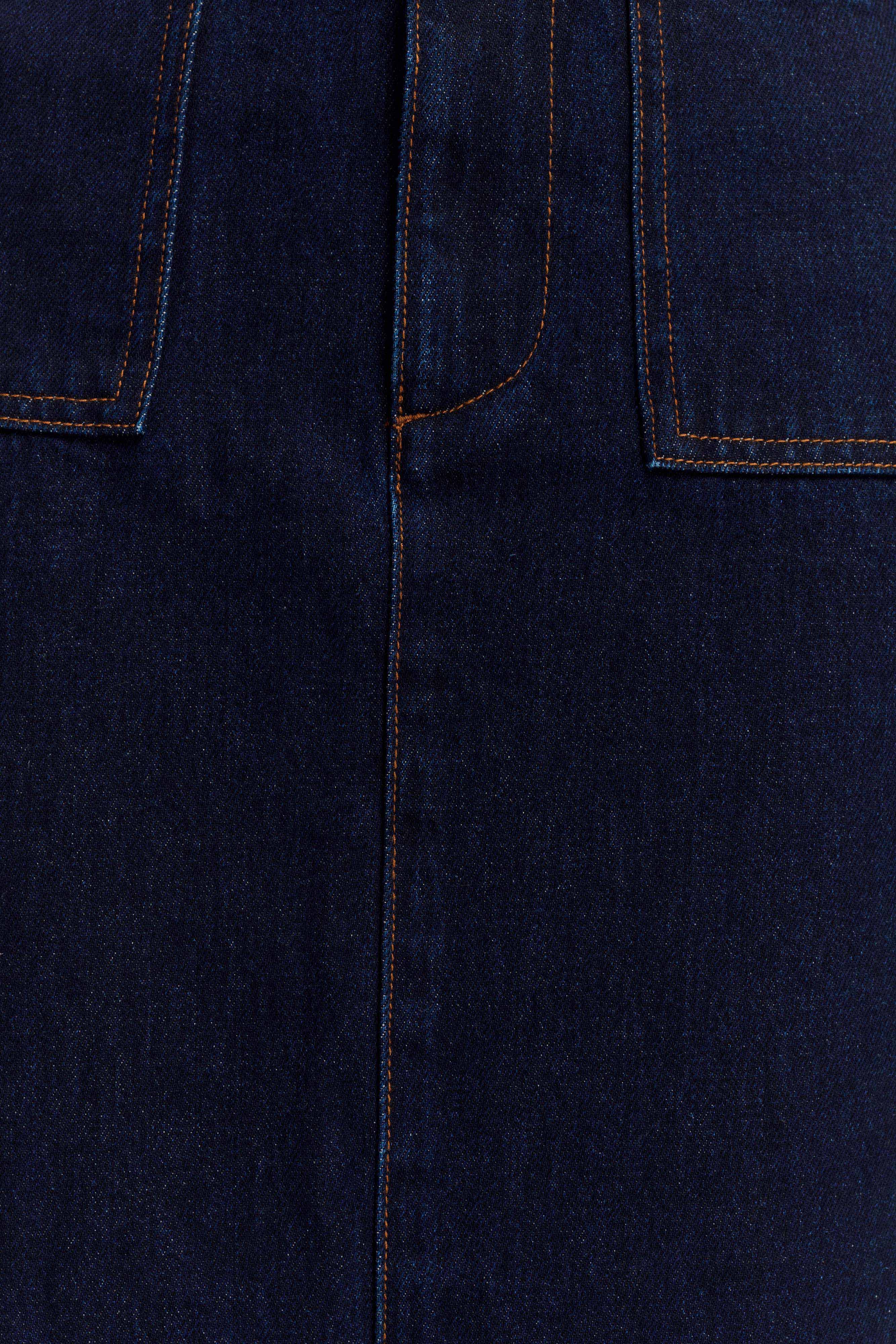 Fallon Denim Midi Skirt - Indigo Blue - Image 6