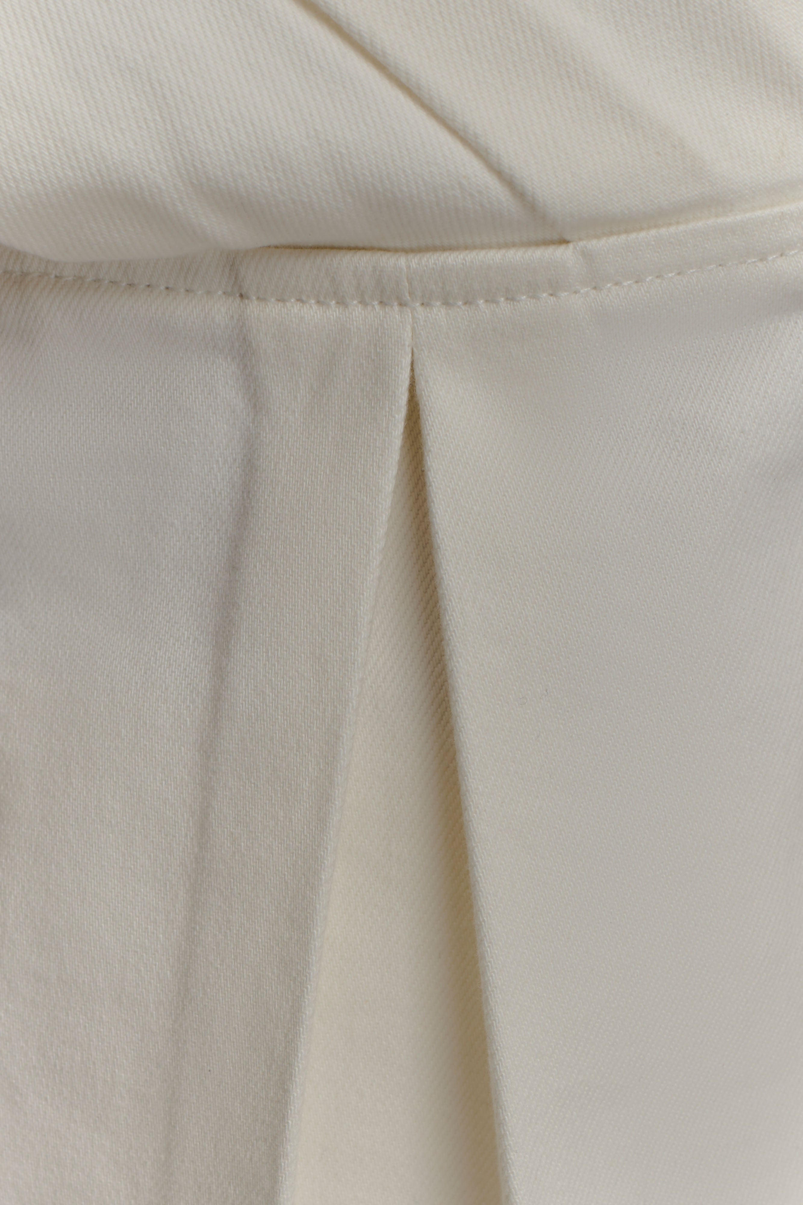 Rayne Off Shoulder Denim Top - White - Image 7