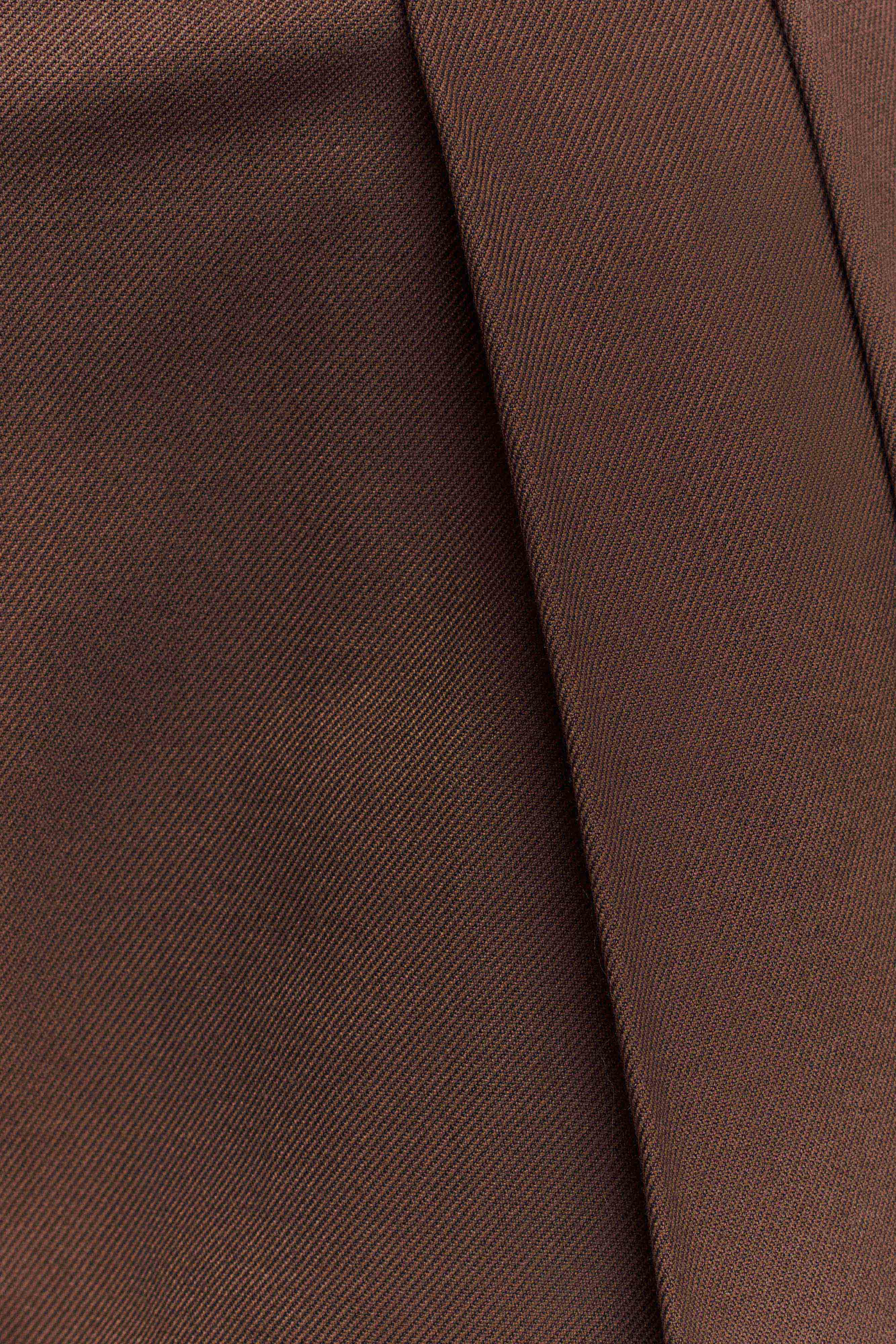 Penelope Pleated High Waisted Pants - Chocolate - Image 8
