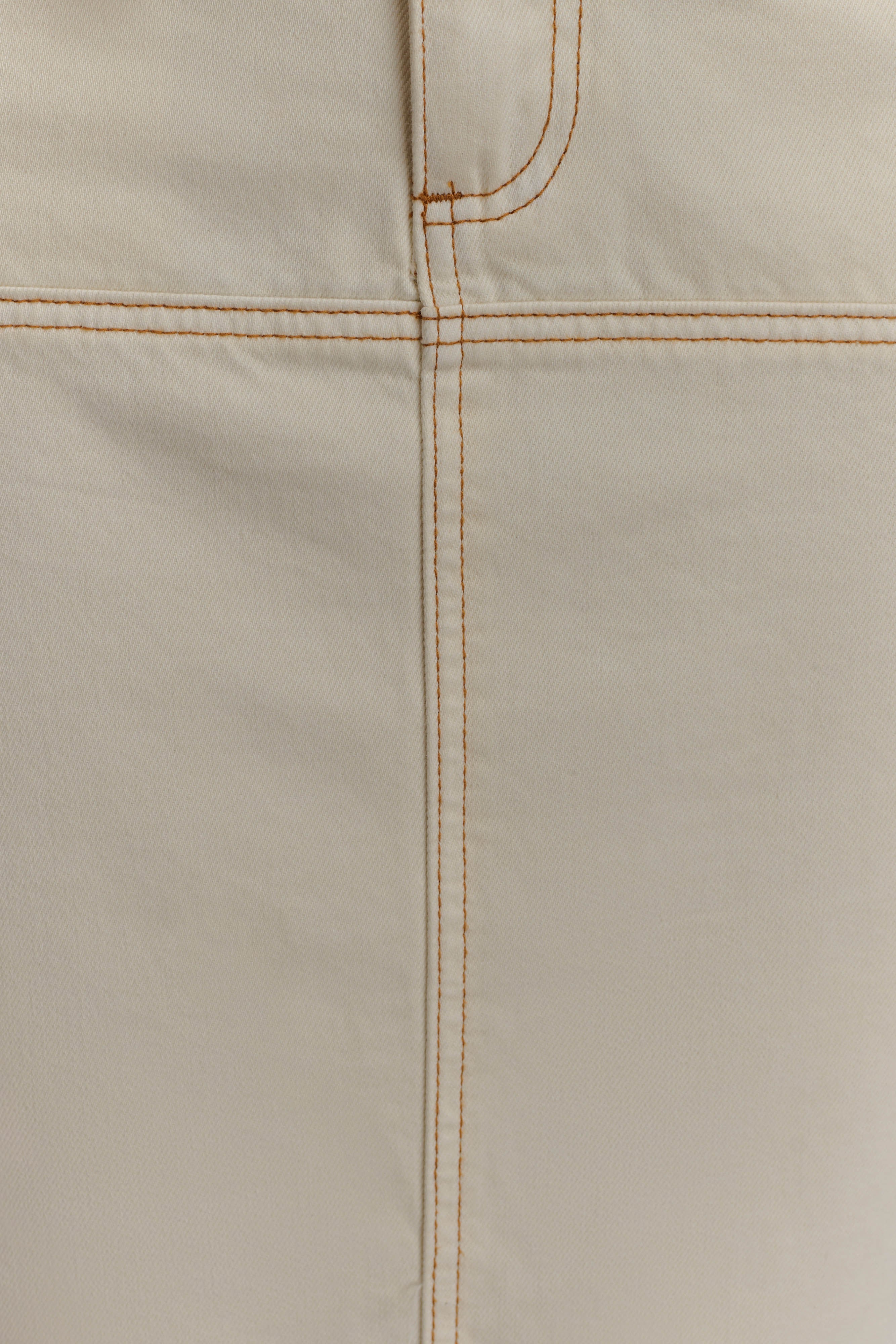 Loretta Denim Maxi Skirt - Ecru - Image 6