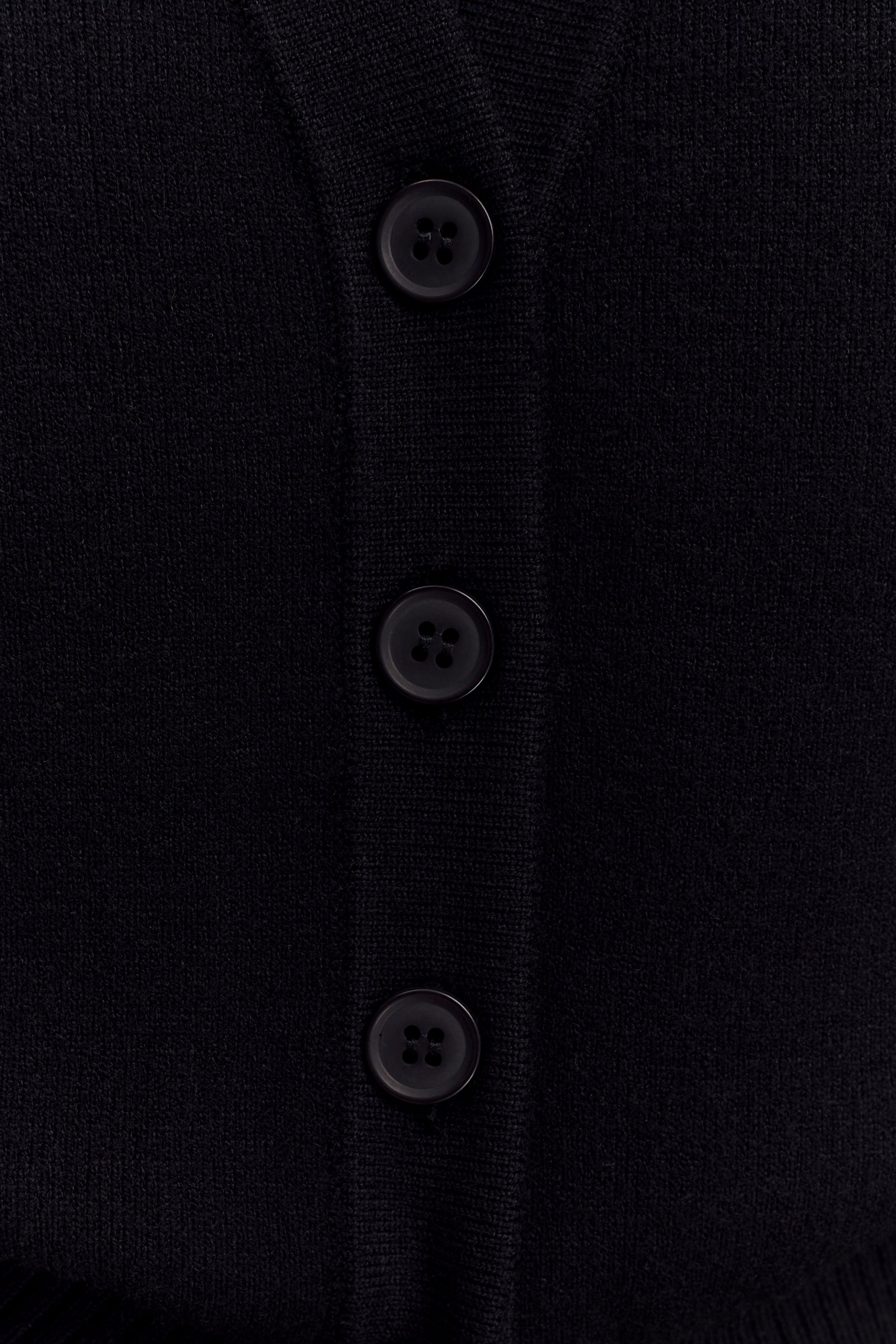 Alexia Buttoned Oversized Cardigan - Black - Image 7