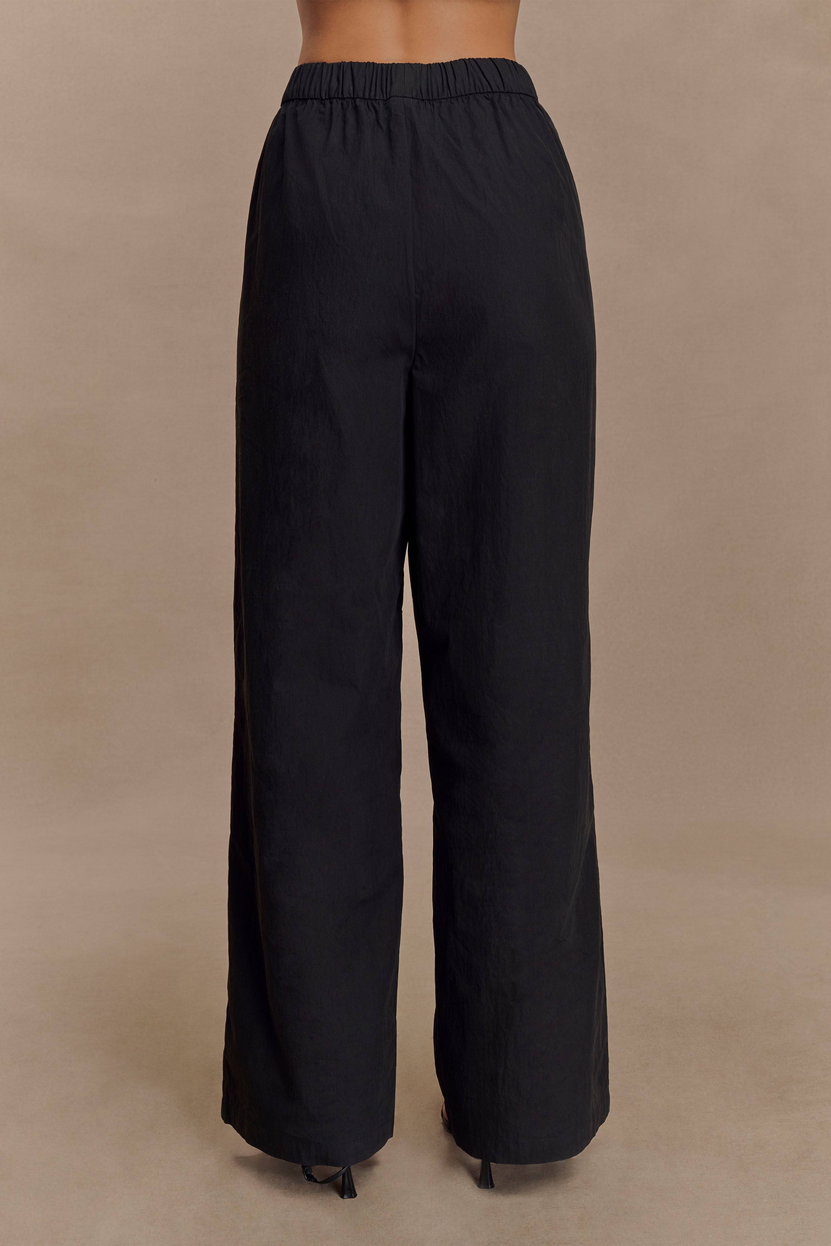 Alternative view of Campbell Cotton Wide Leg Pants - Black