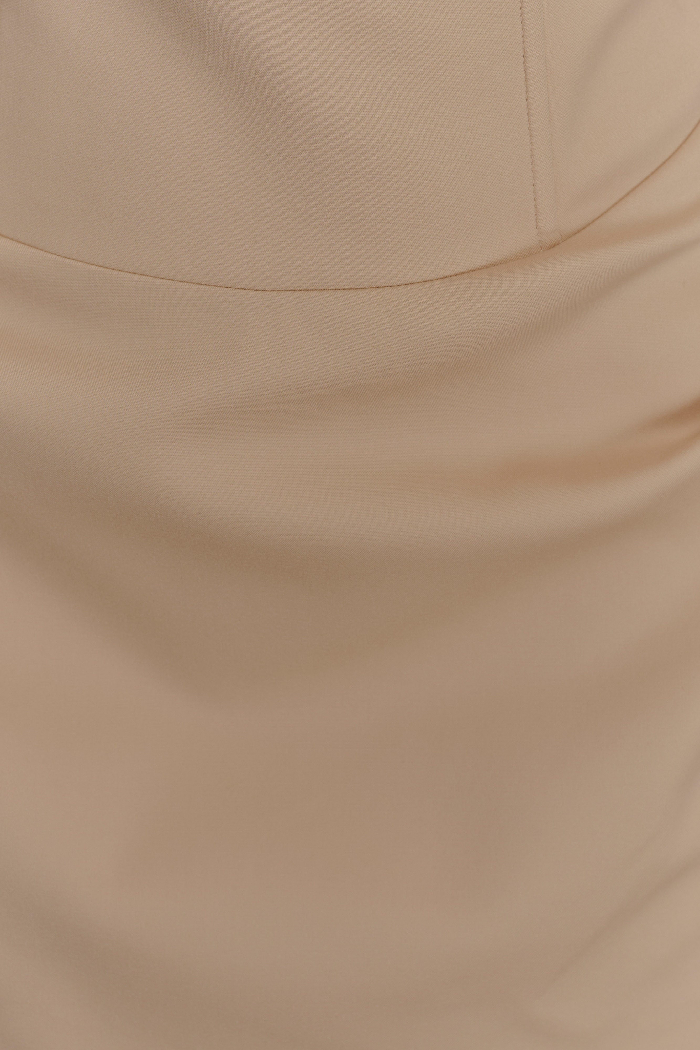 Doris Sleeveless Mini Dress - Camel - Image 7