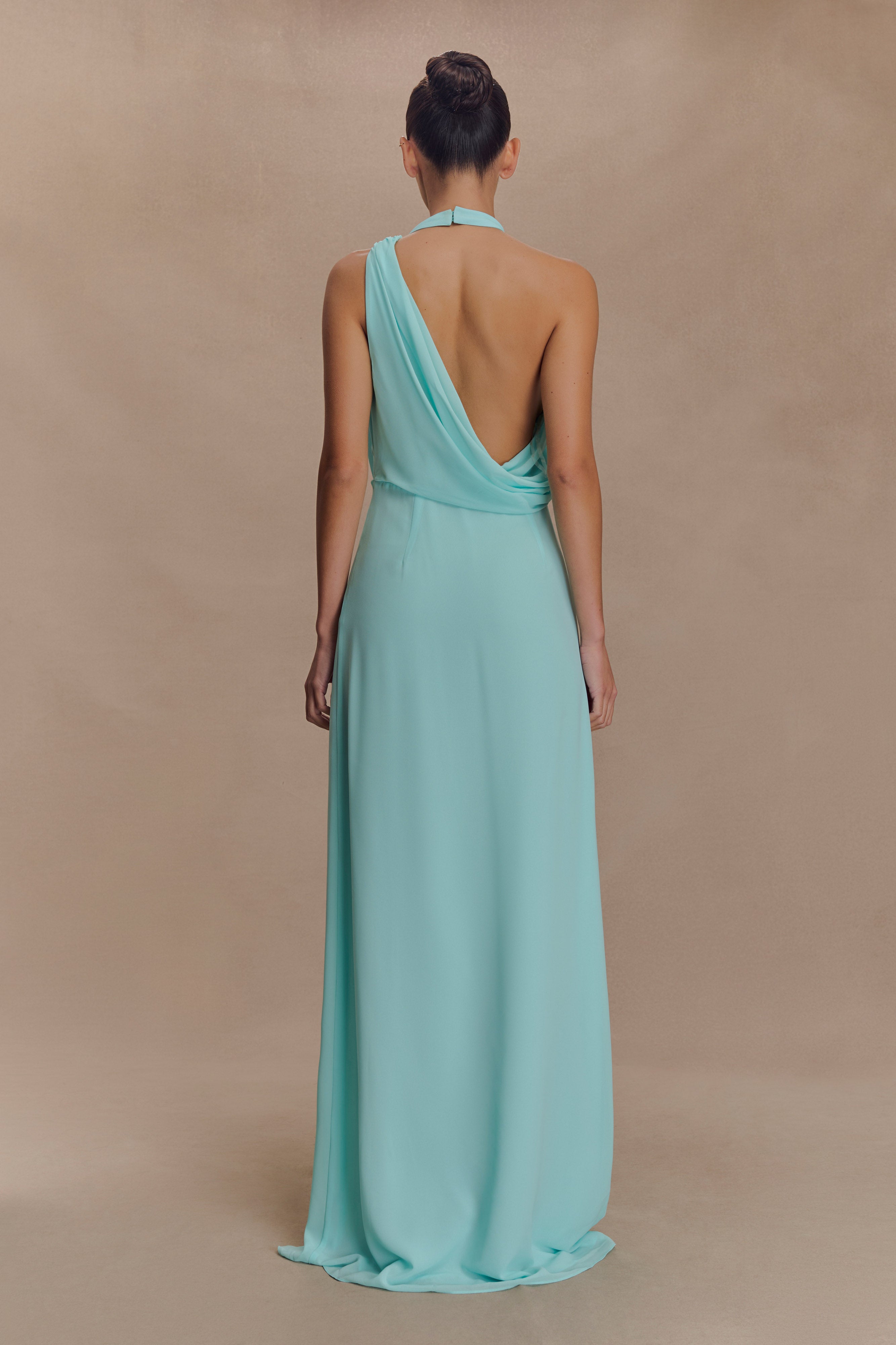 Alternative view of Galia Cowl Neck Maxi Dress - Lagoon