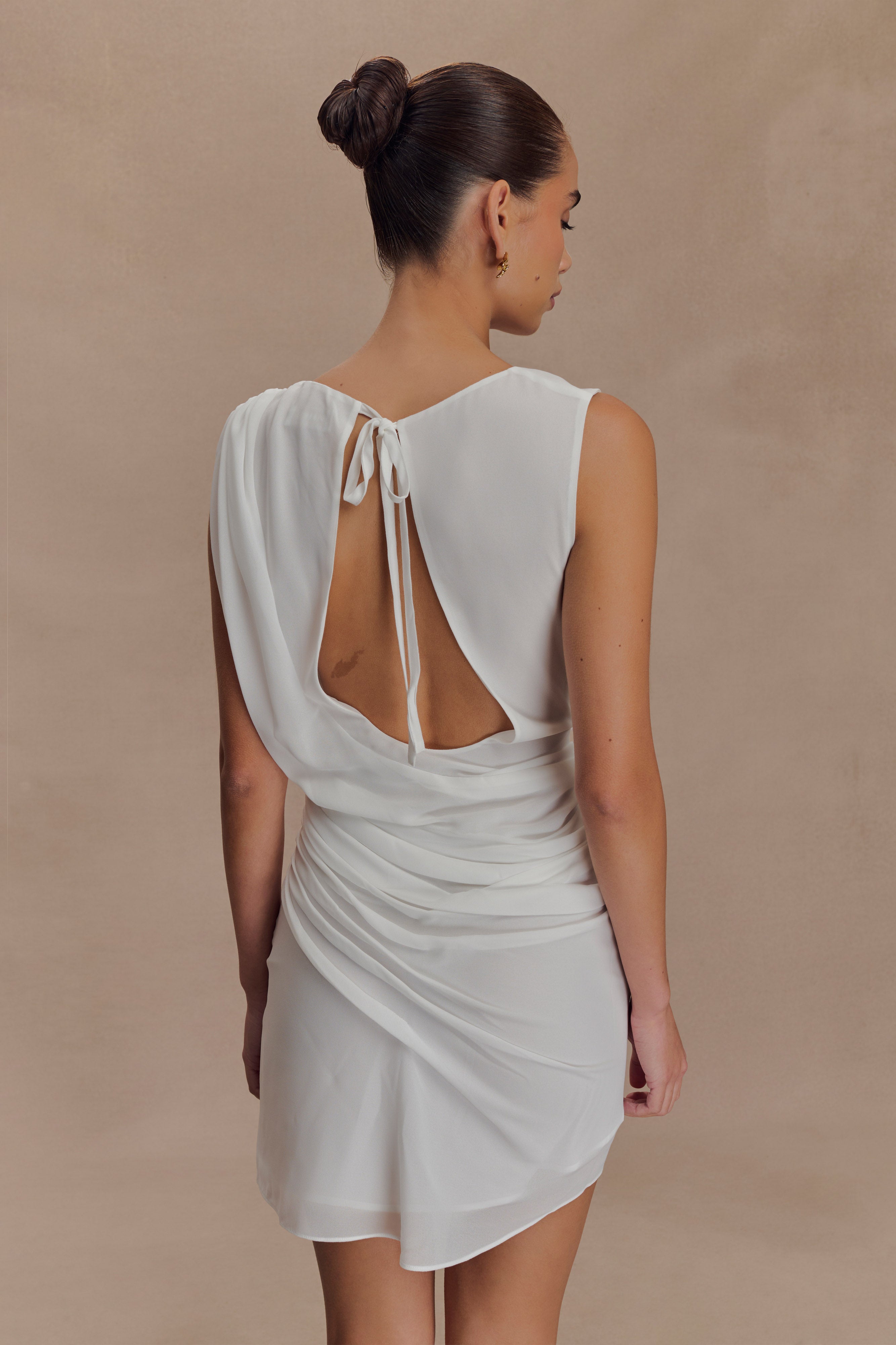 Alternative view of Oria Chiffon Mini Dress - White