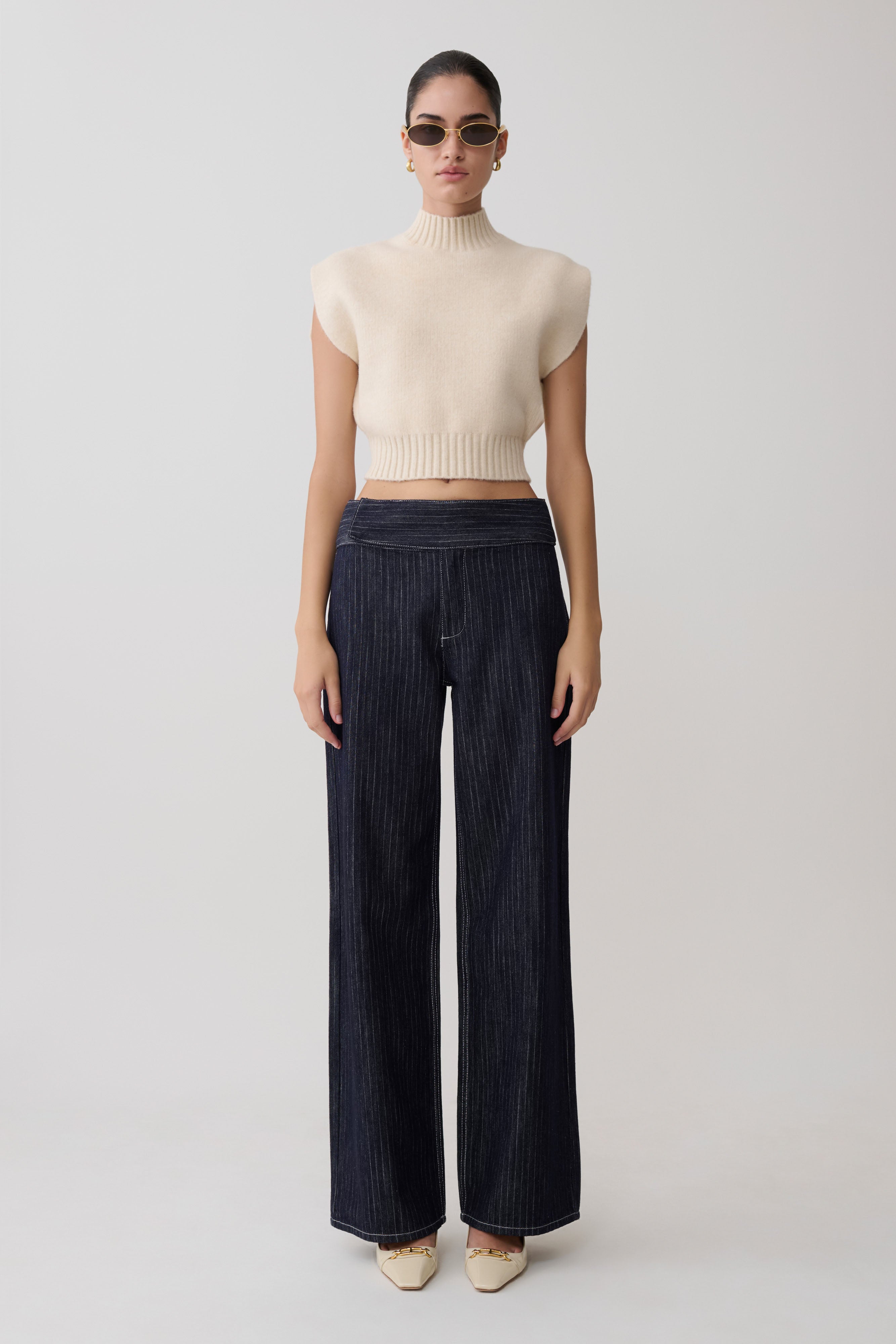 Niko Knit Oversized Top - Ivory - Image 4