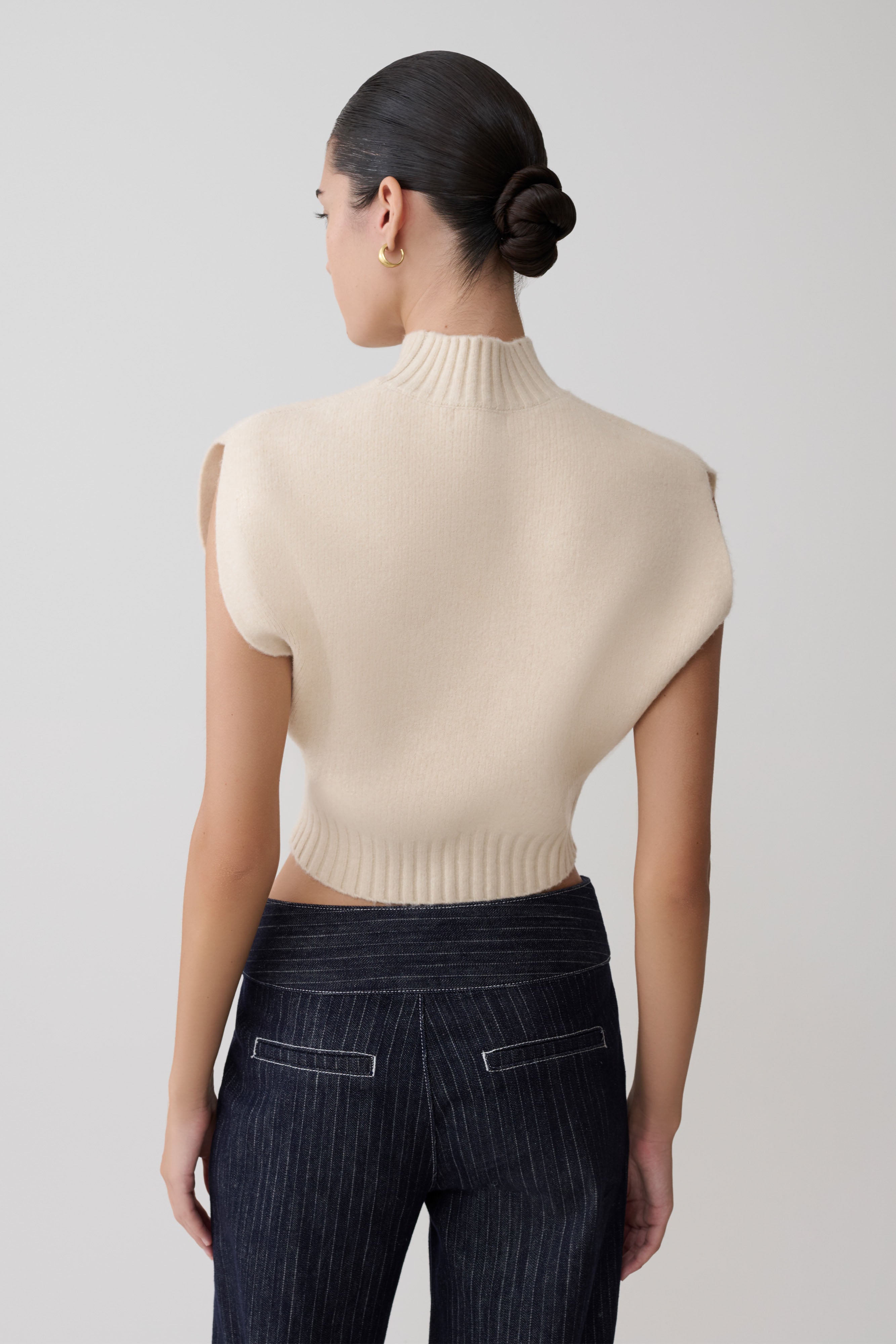 Alternative view of Niko Knit Oversized Top - Ivory