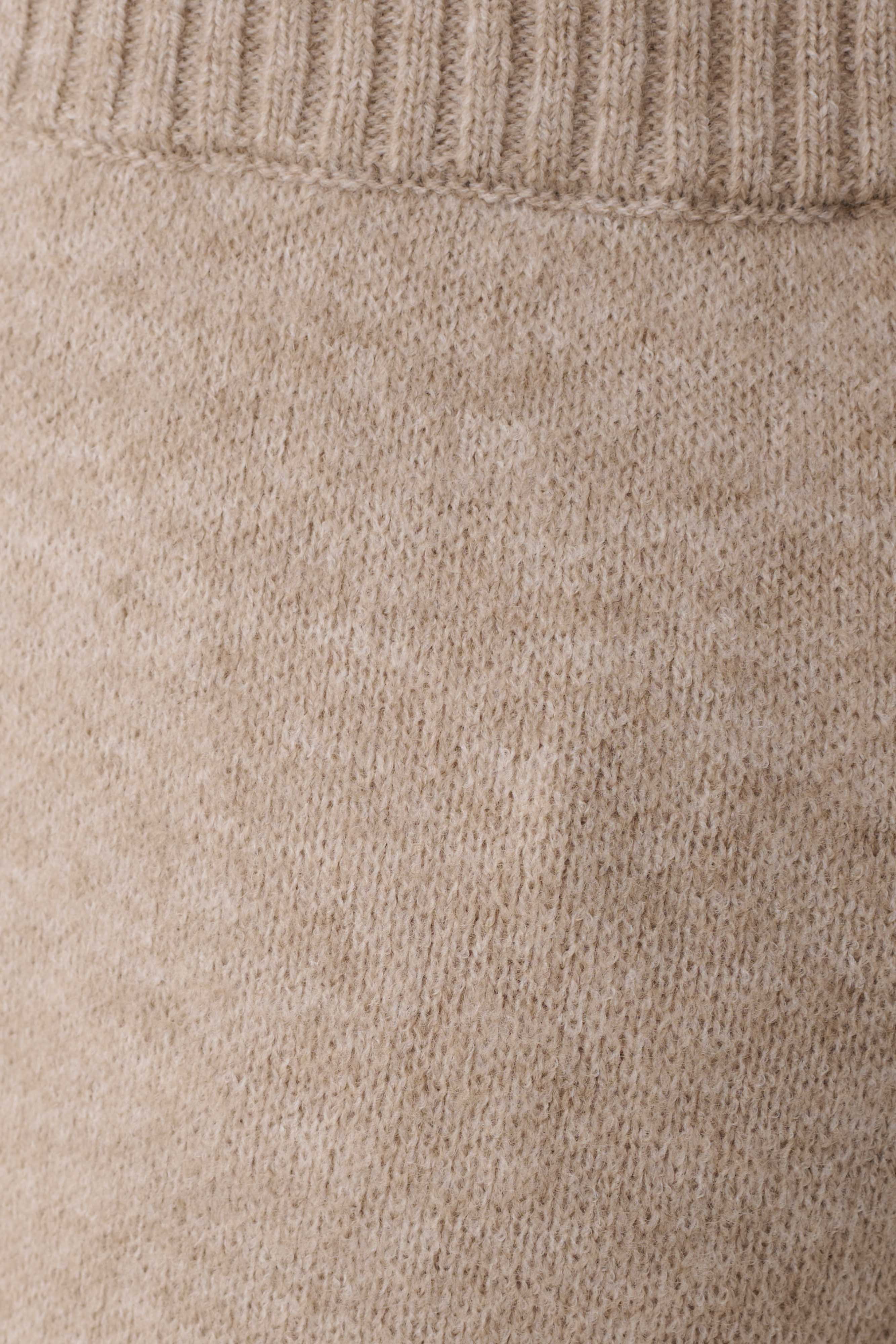 Evan Knit Wide Leg Pants - Beige Marle - Image 7