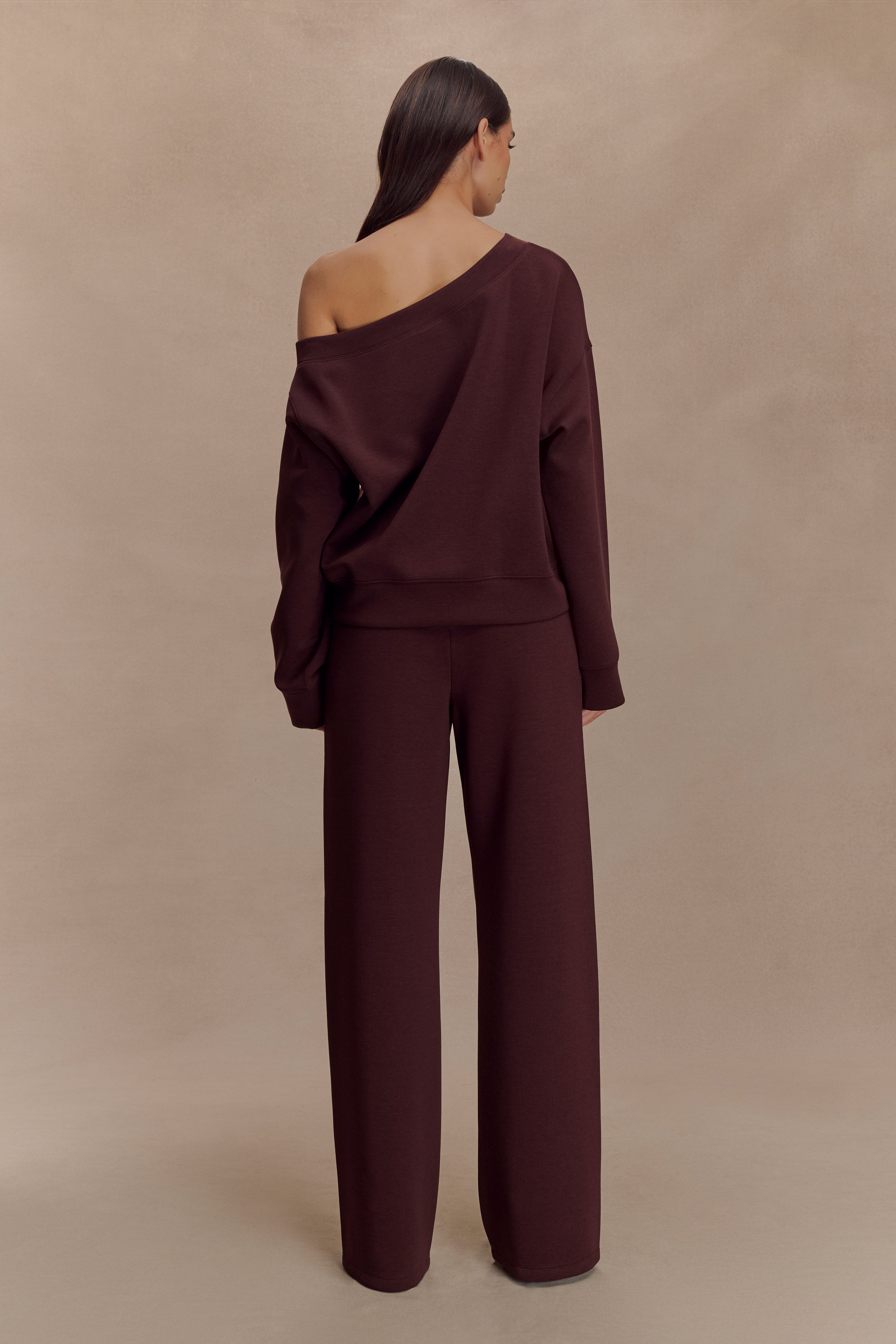 August Straight Leg Jogger - Chocolate - Image 5