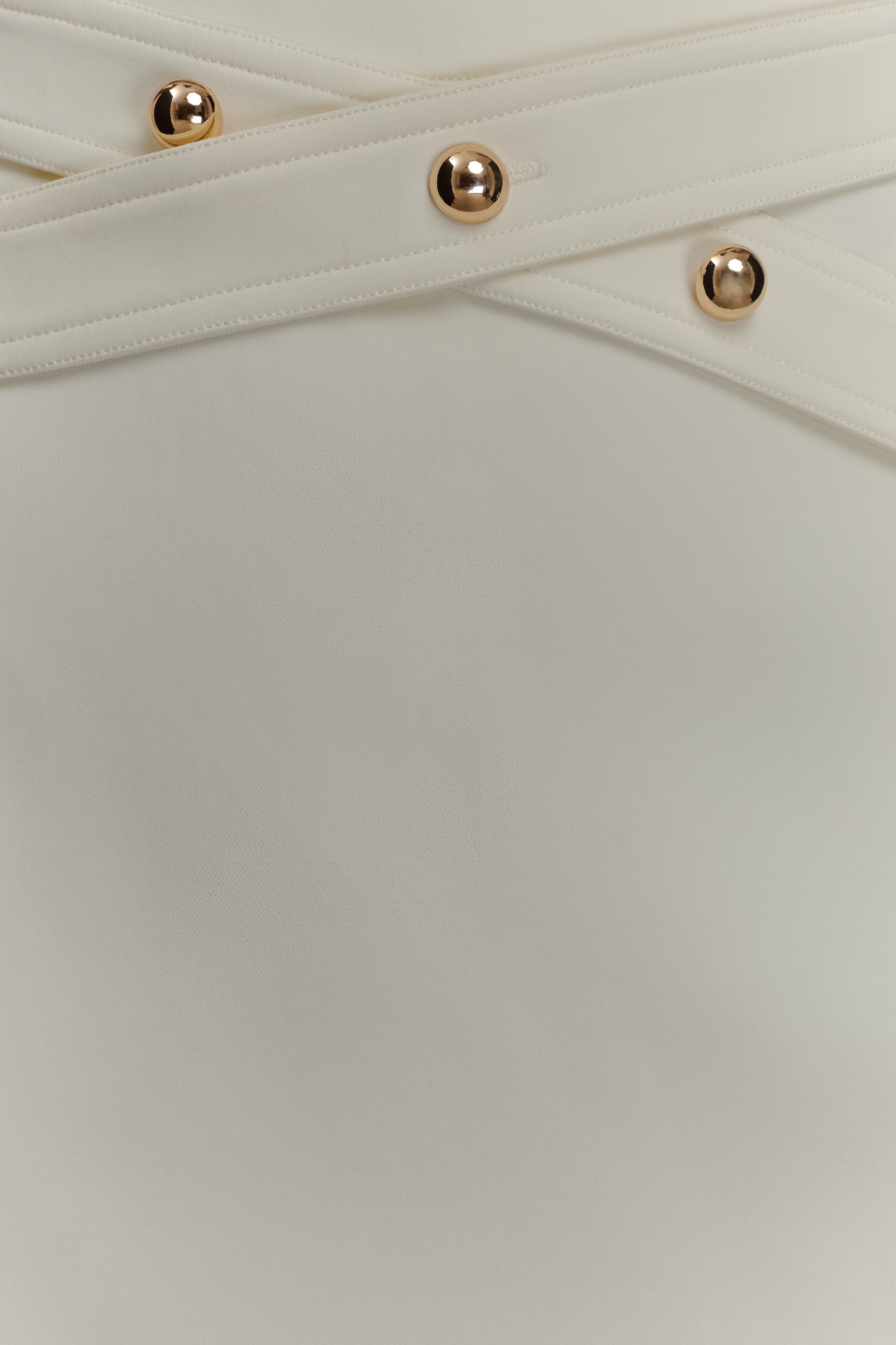Angelie Suiting Maxi Skirt - Ivory - Image 6