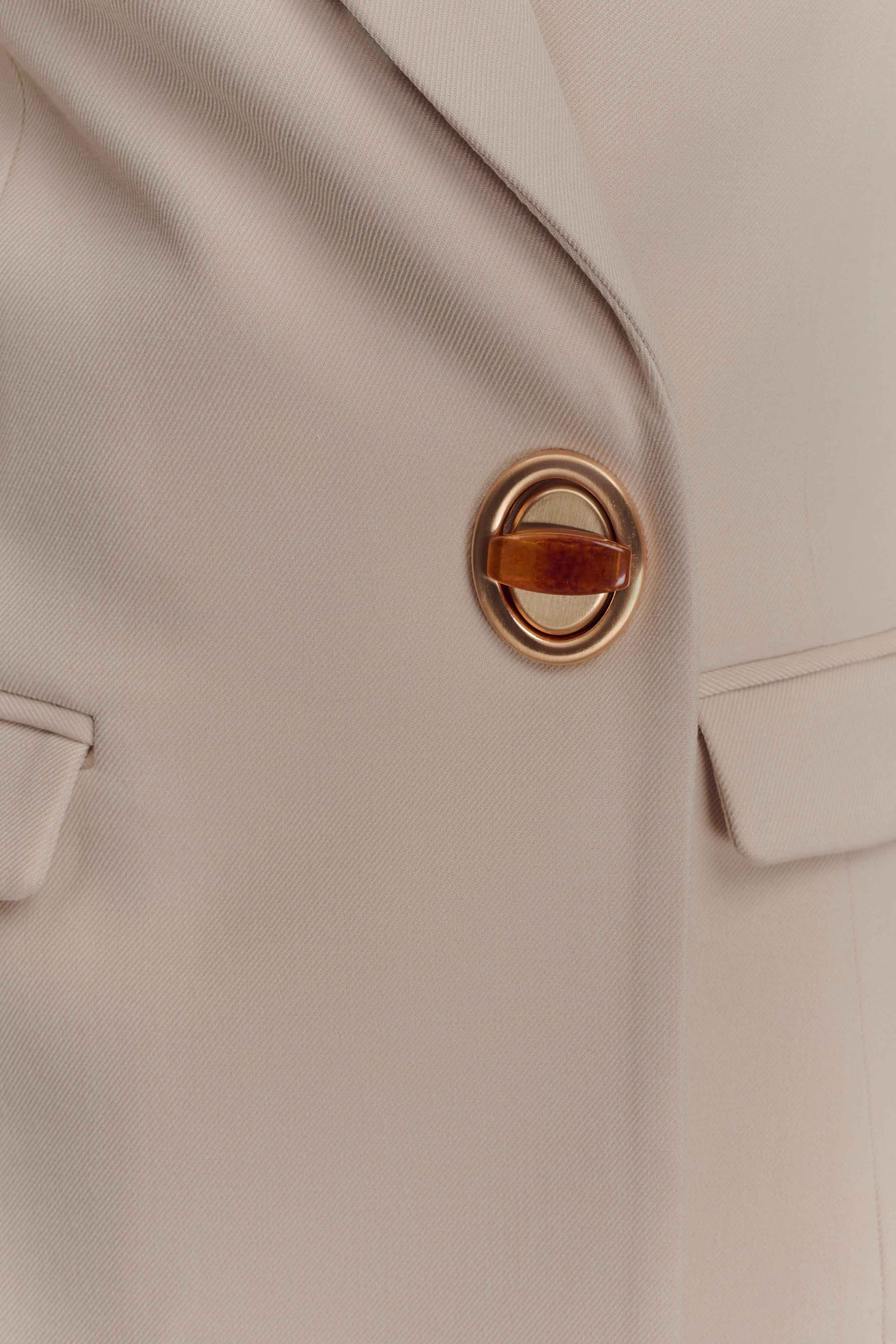 Max Cinched Waist Blazer - Ivory Stone - Image 7