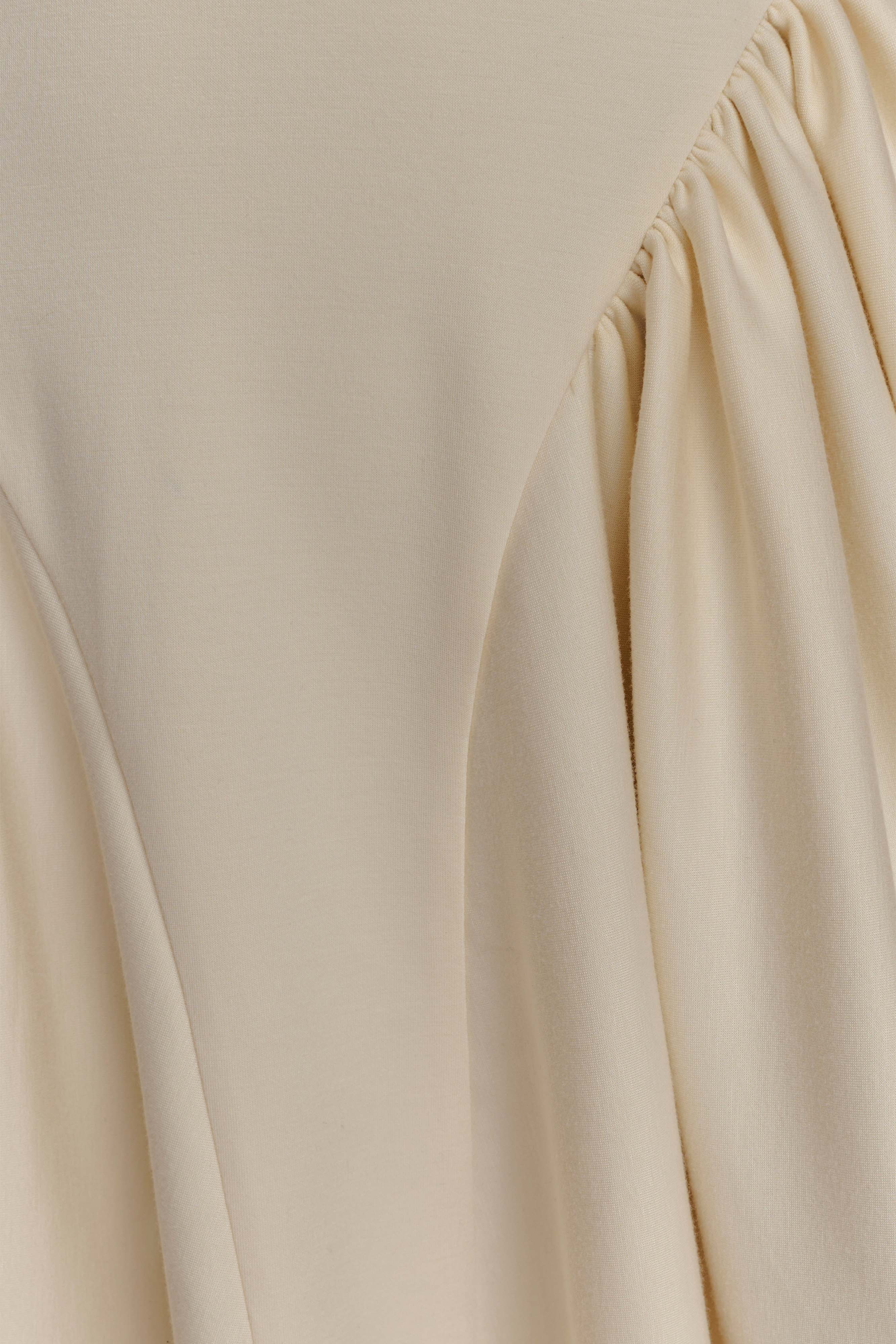 Sharon Scuba Jersey Mini Dress - Ivory - Image 6