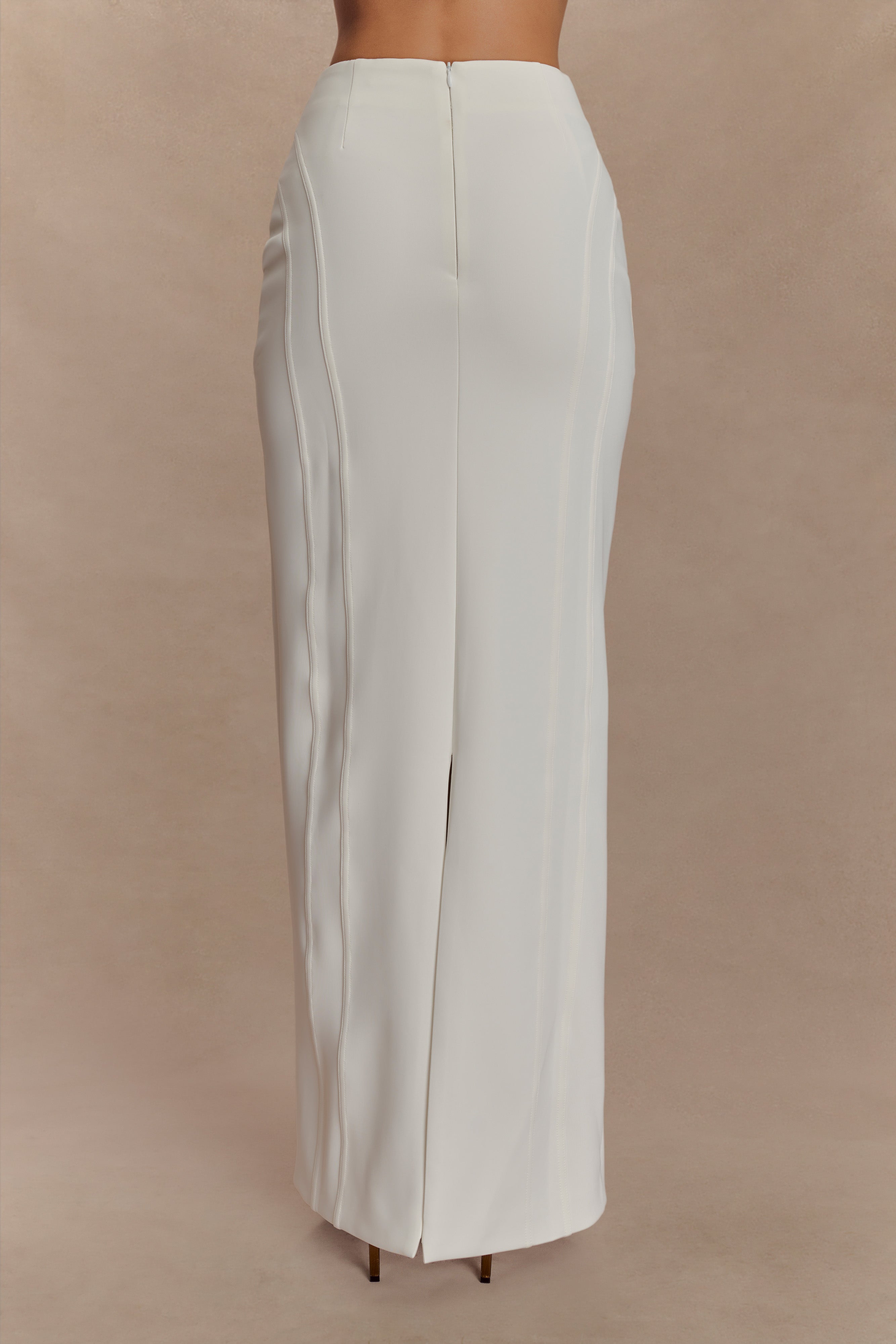 Alternative view of Alma High Waist Maxi Skirt - White