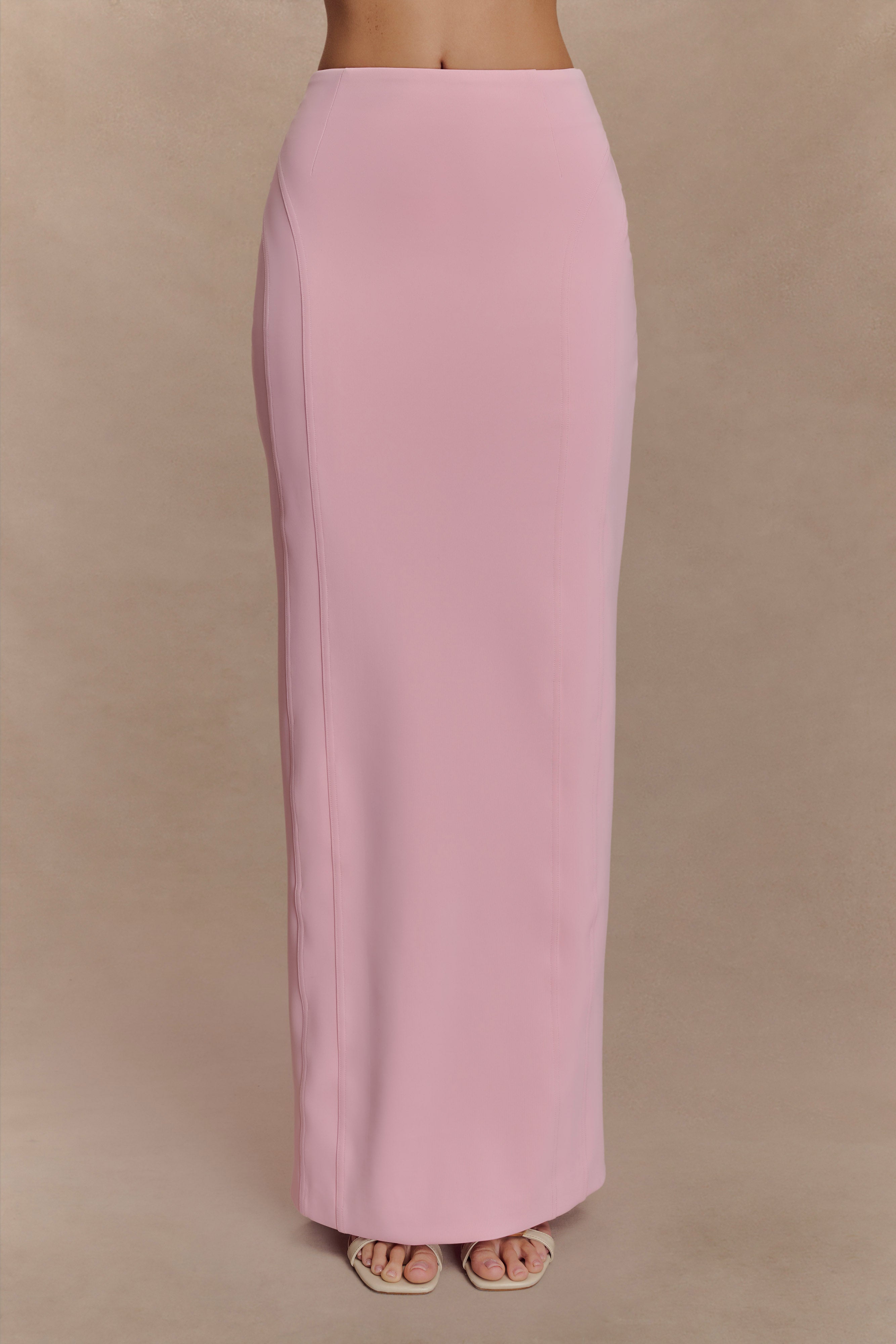 Alternative view of Alma High Waist Maxi Skirt - Candy Pink
