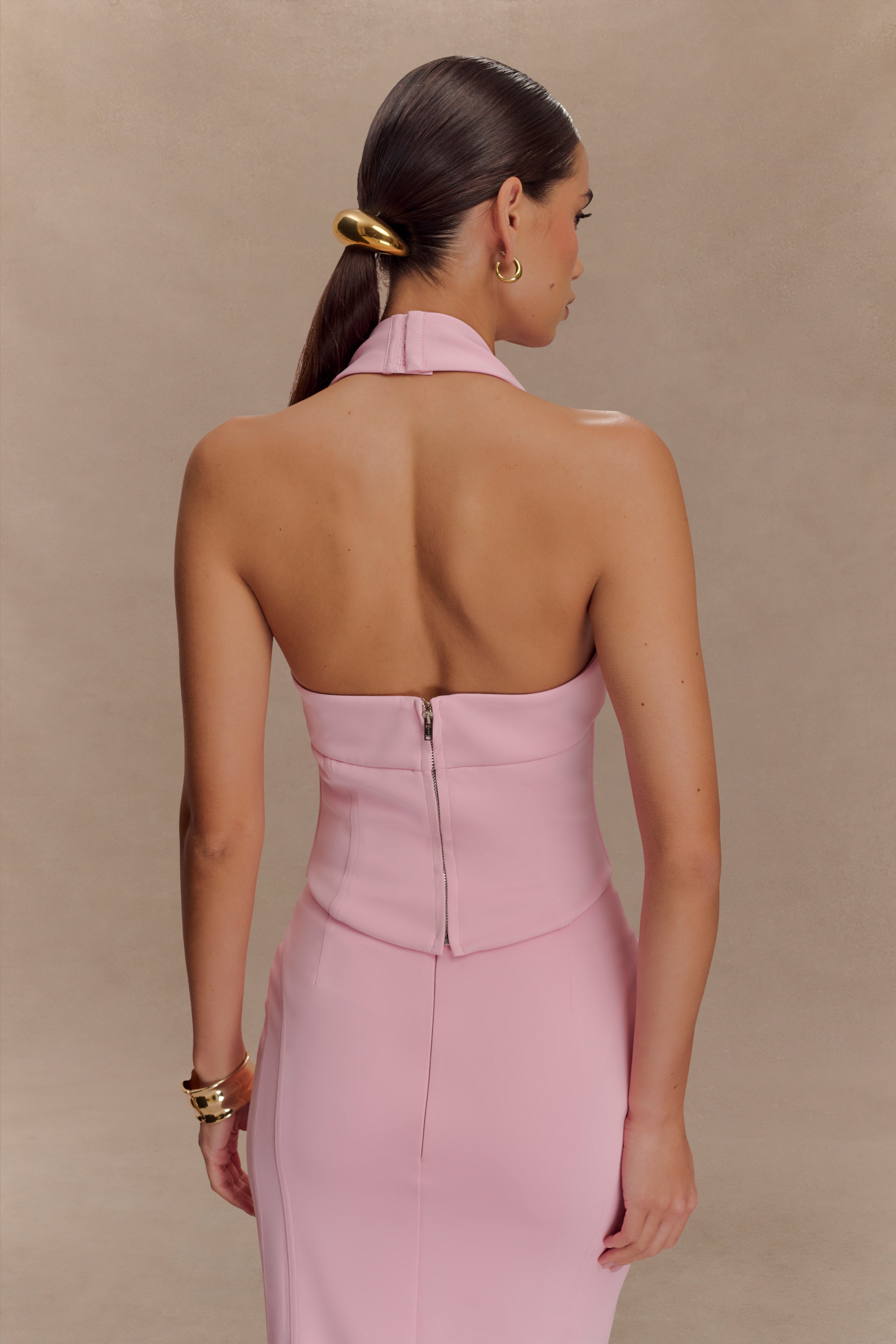 Meadow Corset Halter Top - Candy Pink - Image 4