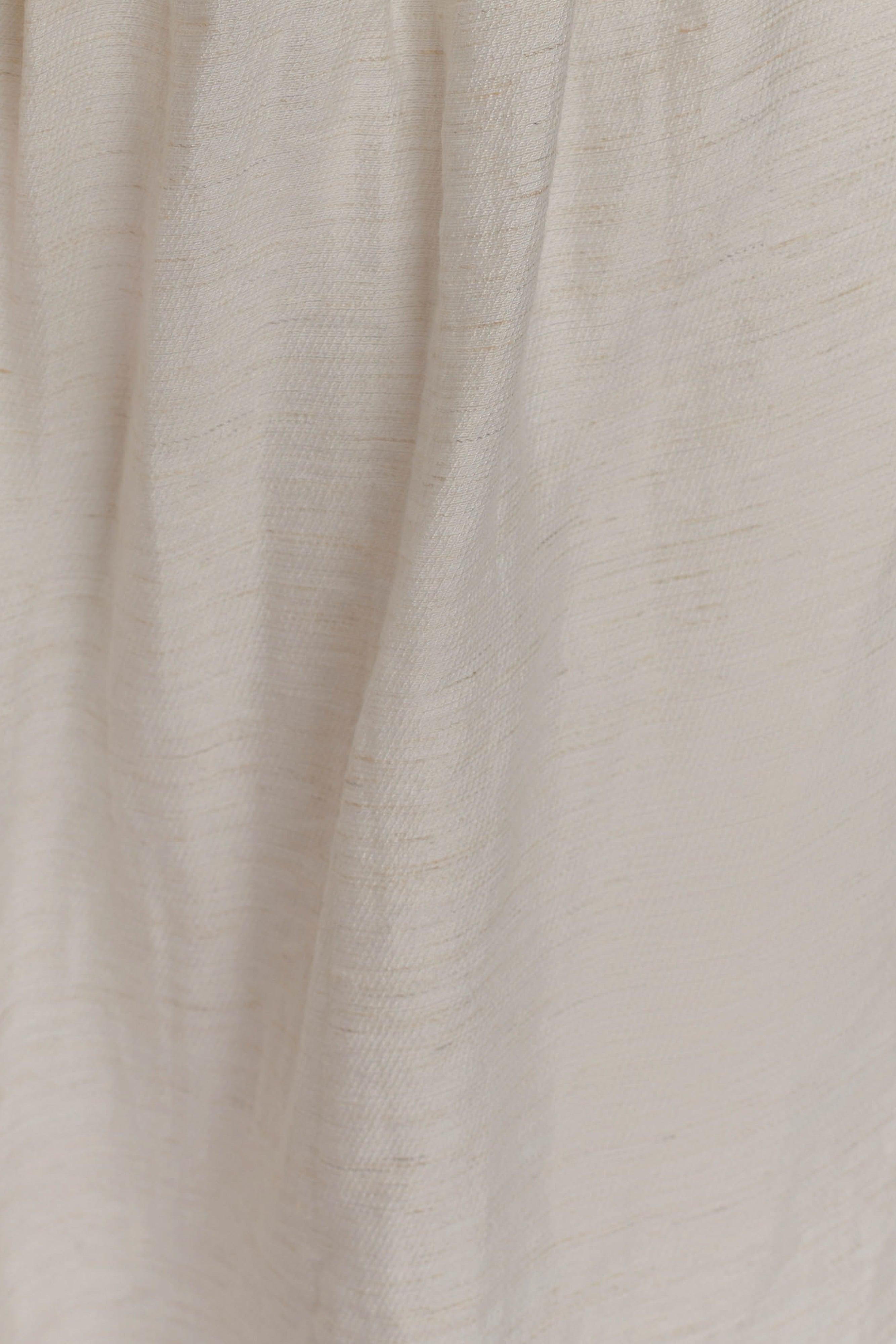 Scottie Gathered Linen Knot Maxi Skirt - Oat Marle - Image 8