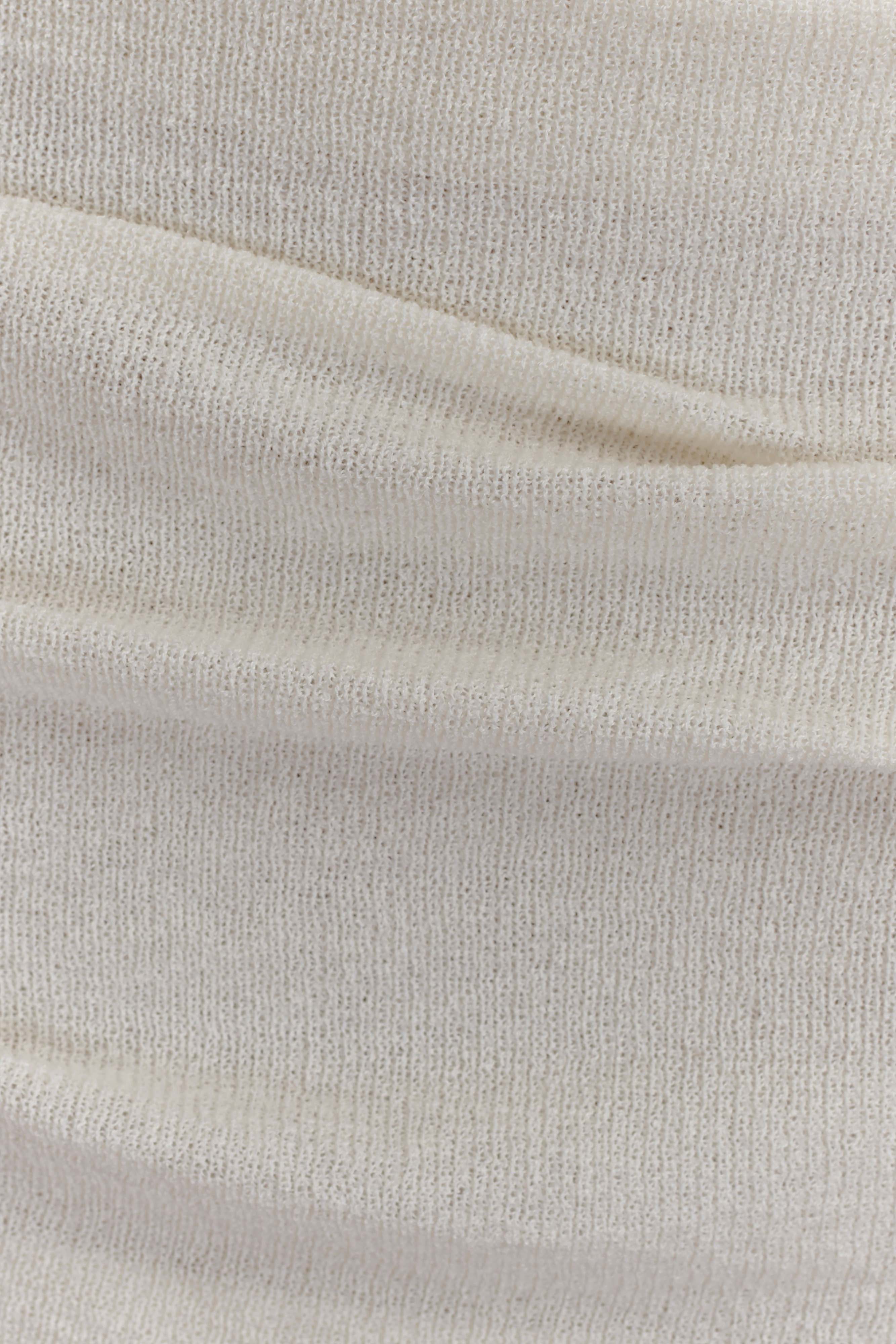 Elora Strapless Knit Maxi Dress - Ivory - Image 6