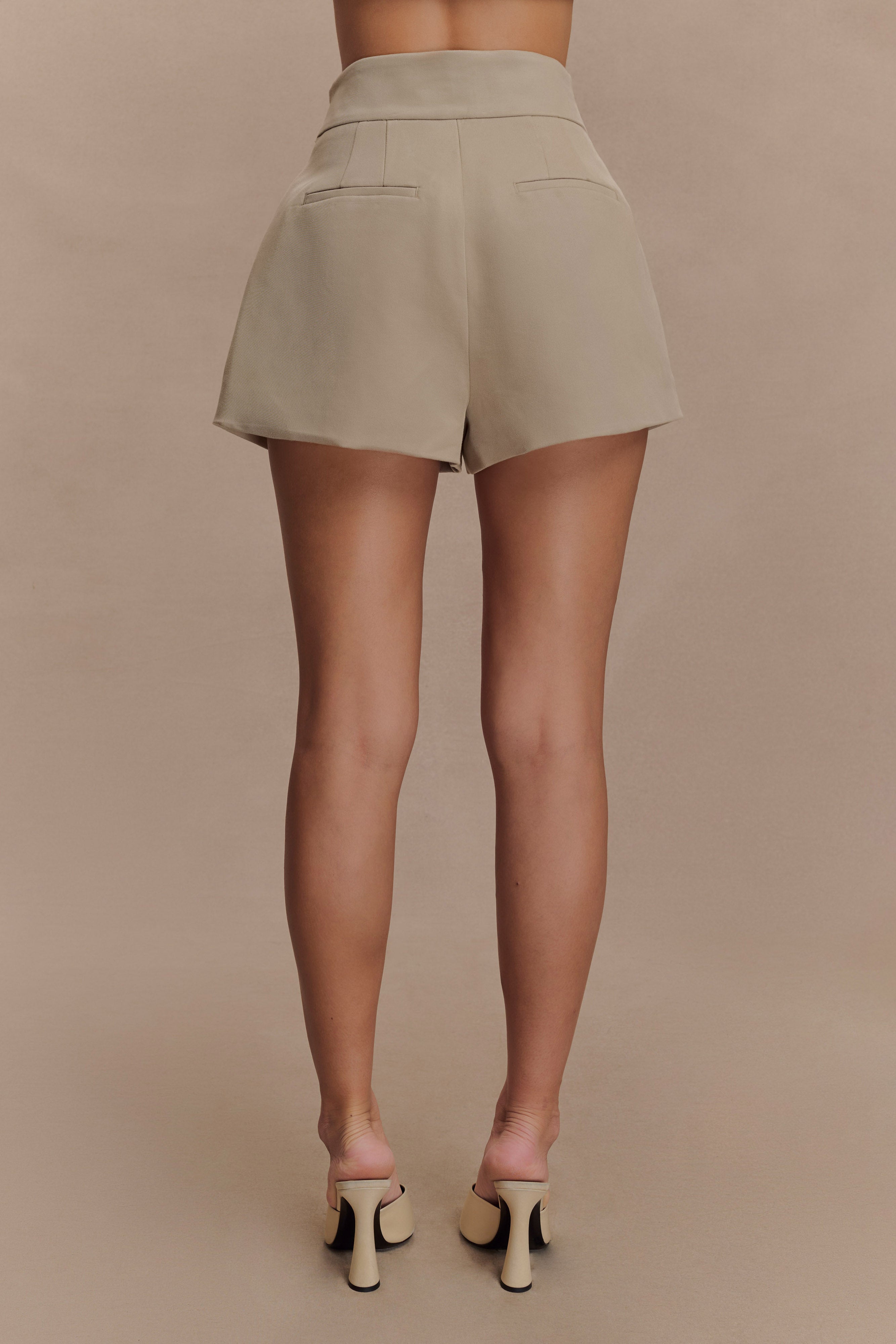 Alternative view of Alden High Waisted Short - Pebble