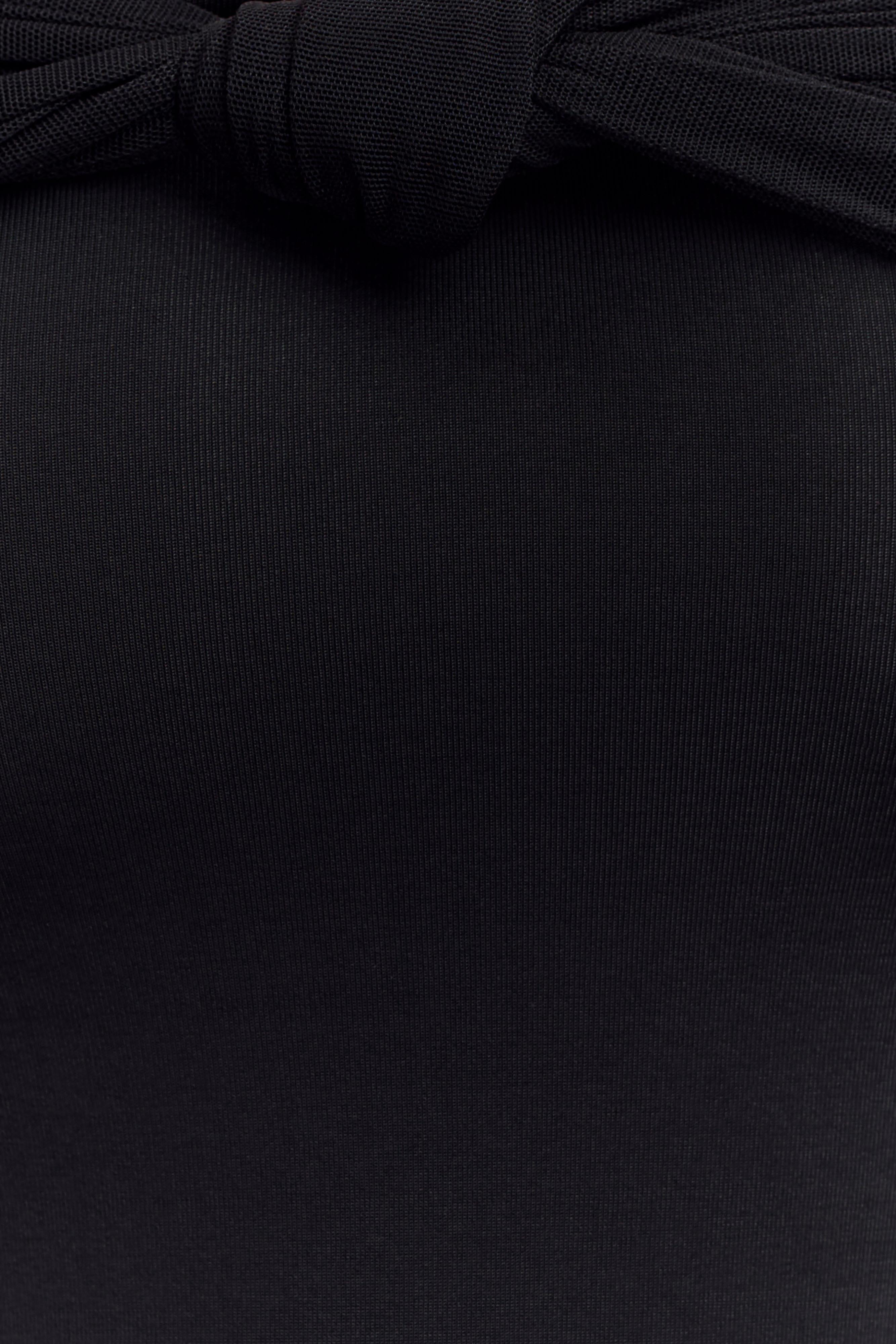Bernadina Mesh And Slinky Halter Maxi Dress - Black - Image 5