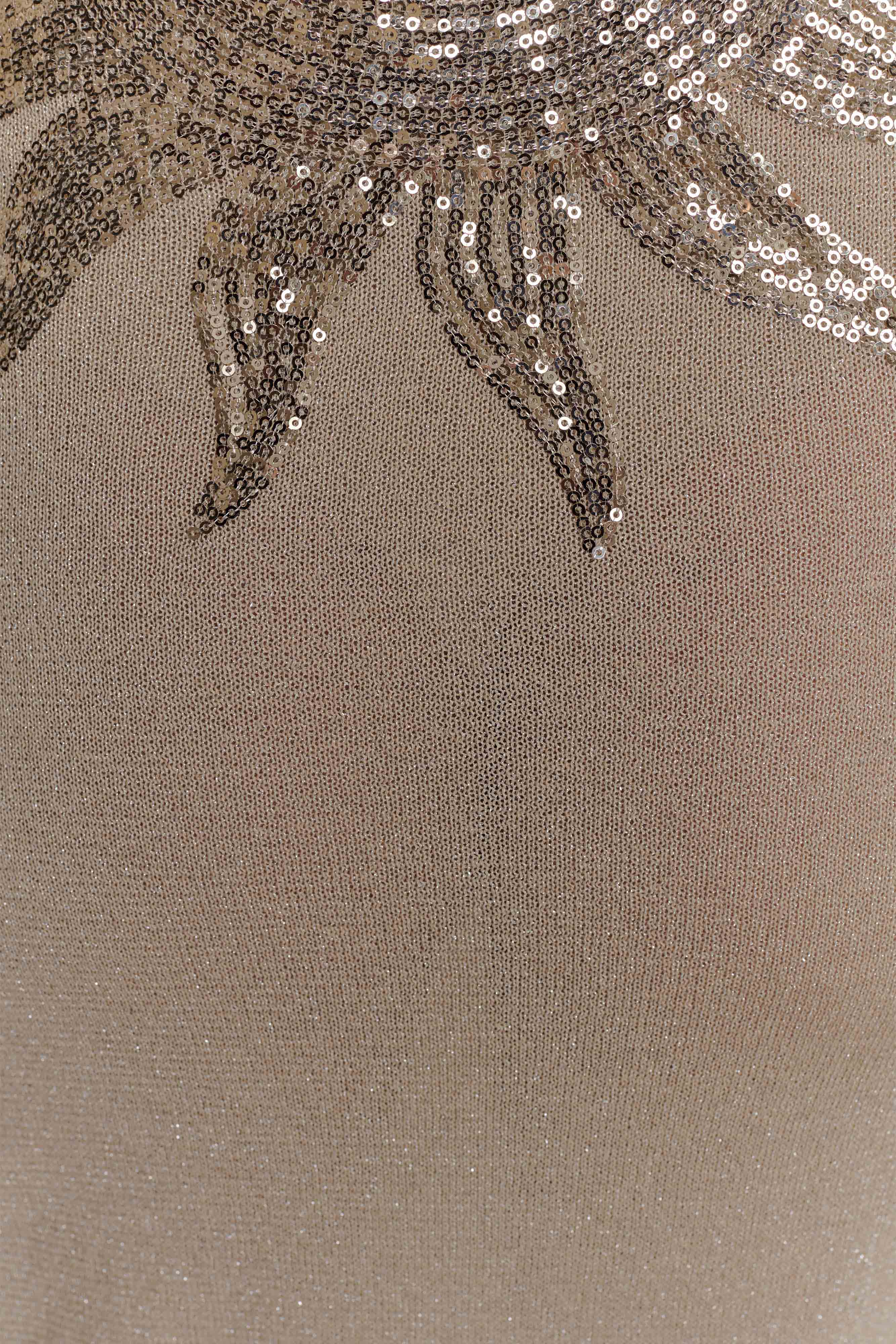 Atticus Knit Maxi Dress With Sequin - Gold - Image 10