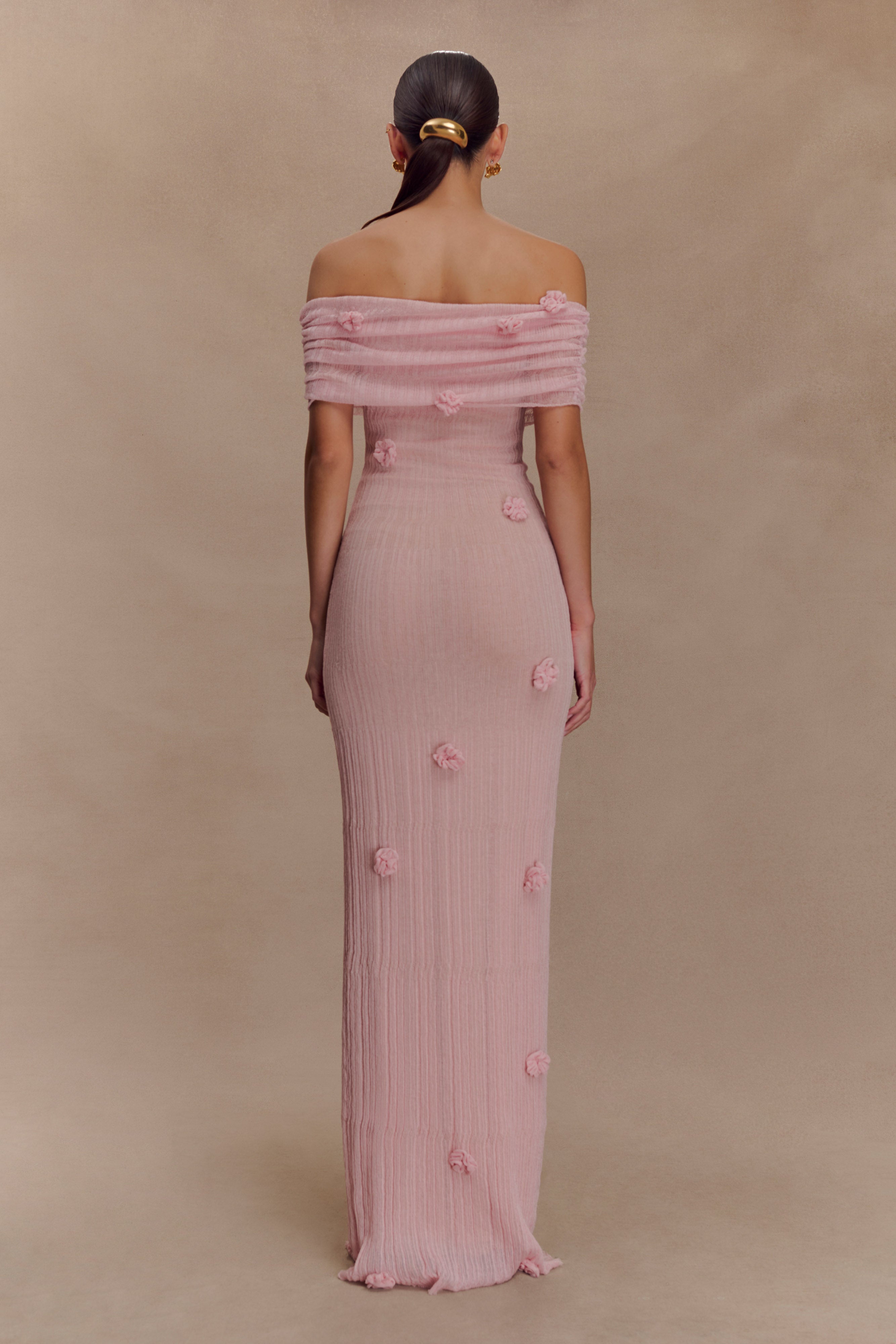 Alternative view of Brynn Orchid Knit Maxi Dress - Pastel Pink