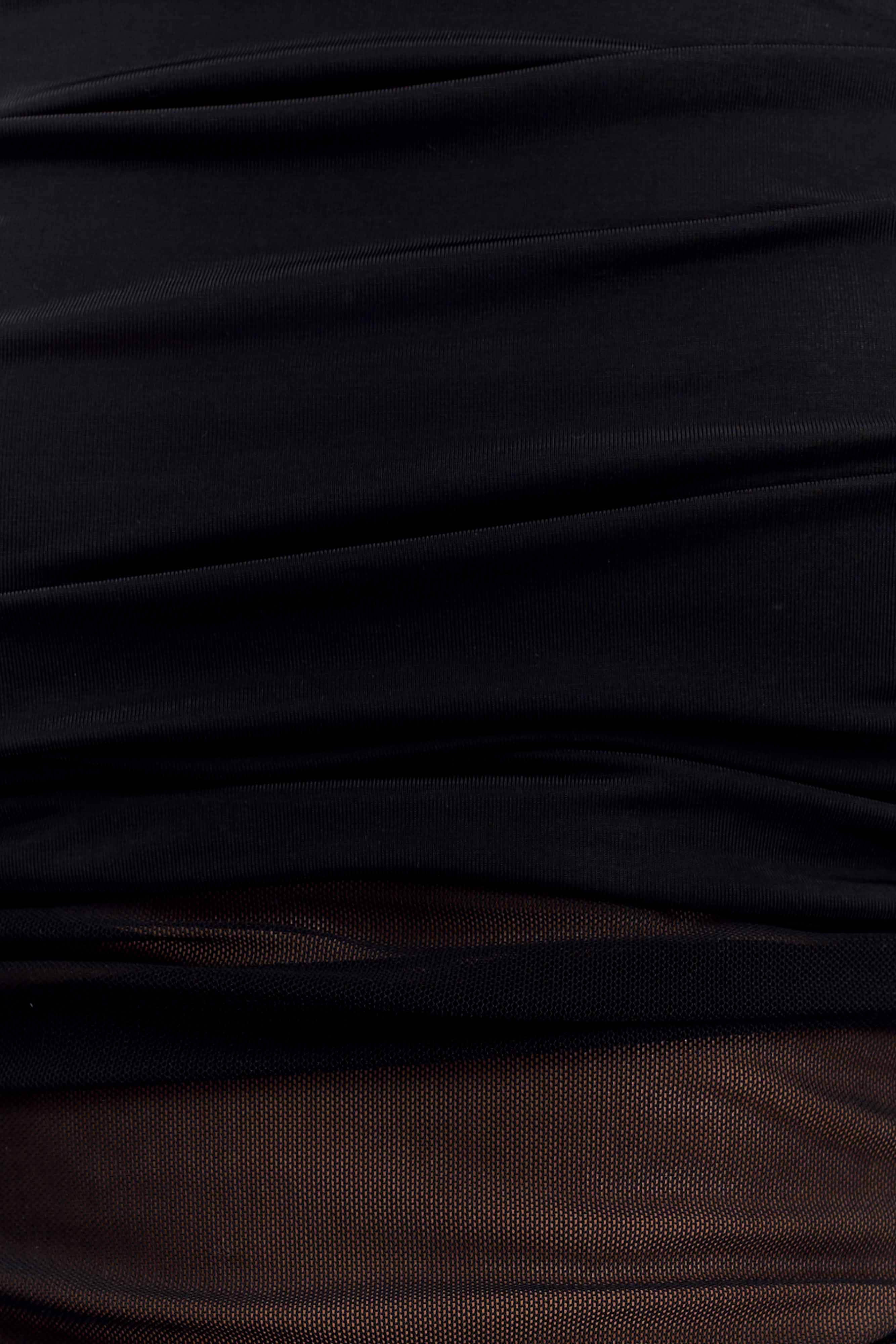 Dahlia One Shoulder Top - Black - Image 7