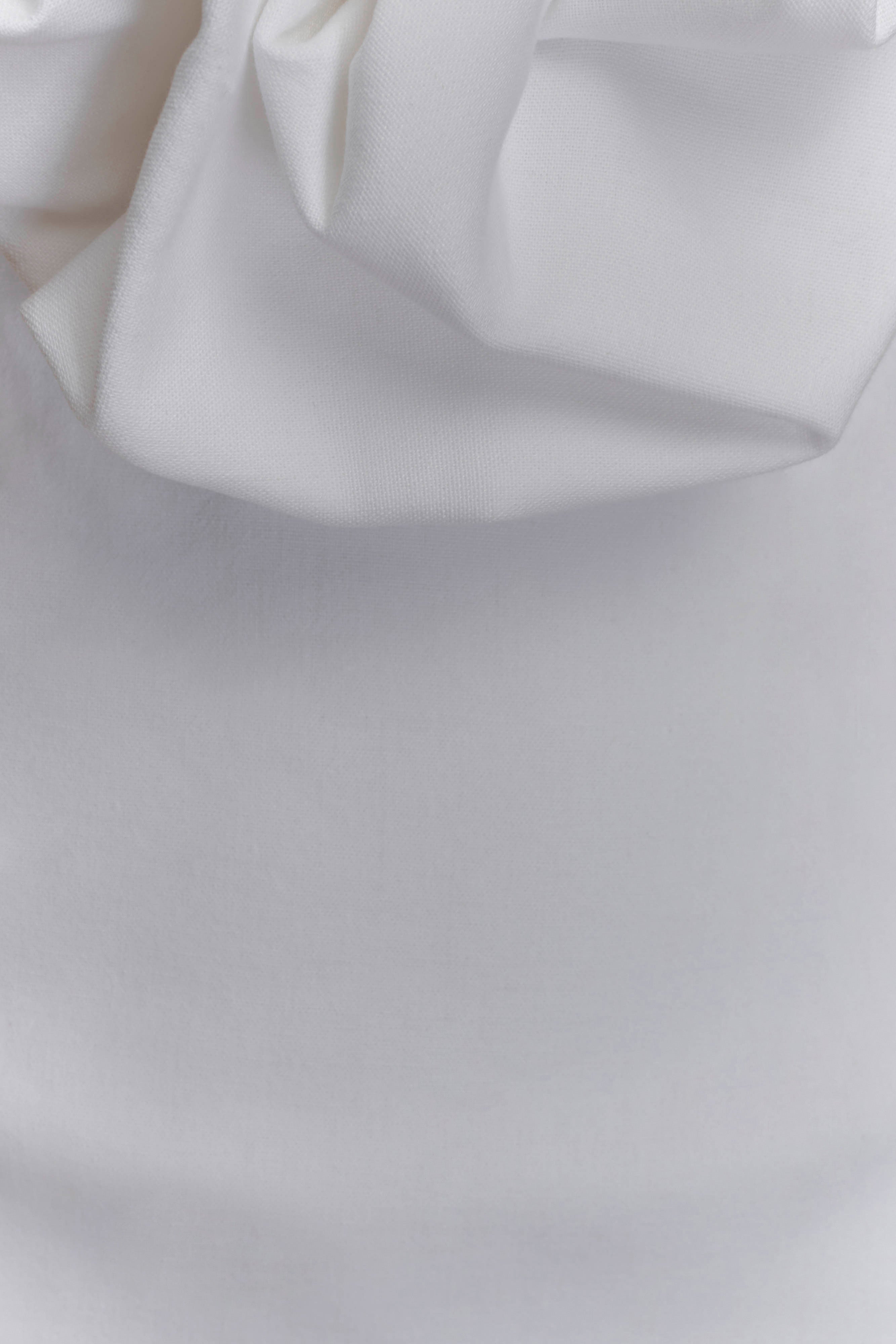 Carolyn Linen Bubble Maxi Dress - White - Image 6