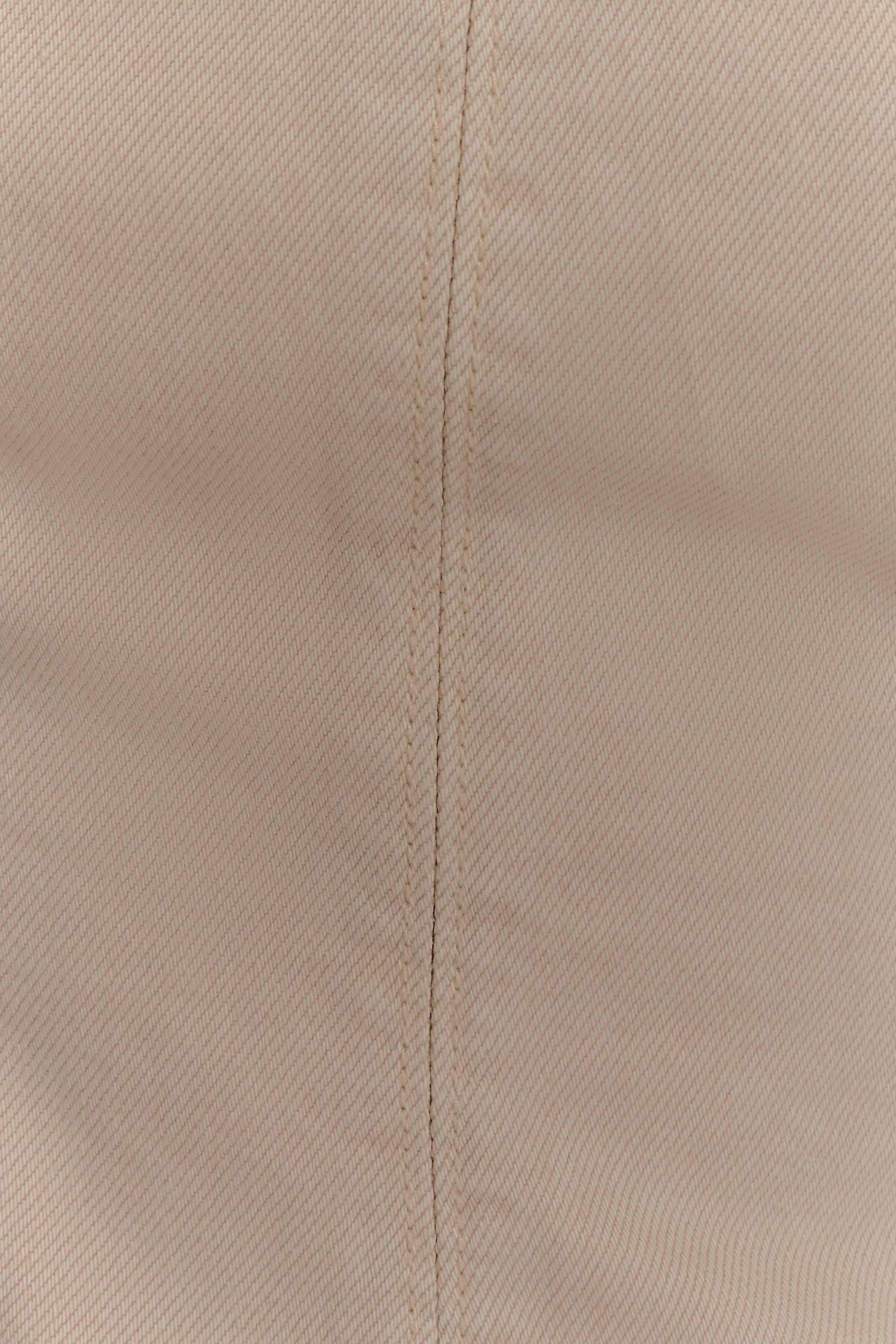 Oakley Strapless Scallop Denim Top - Stone Wash - Image 7