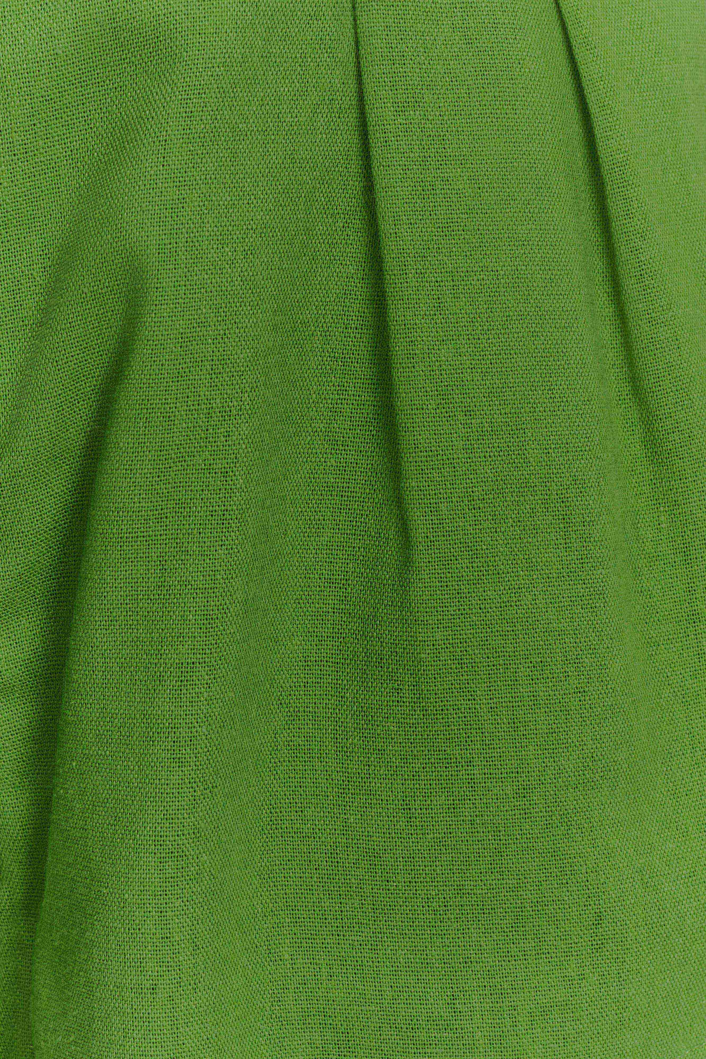 Scout Linen Belted Shorts - Green - Image 7