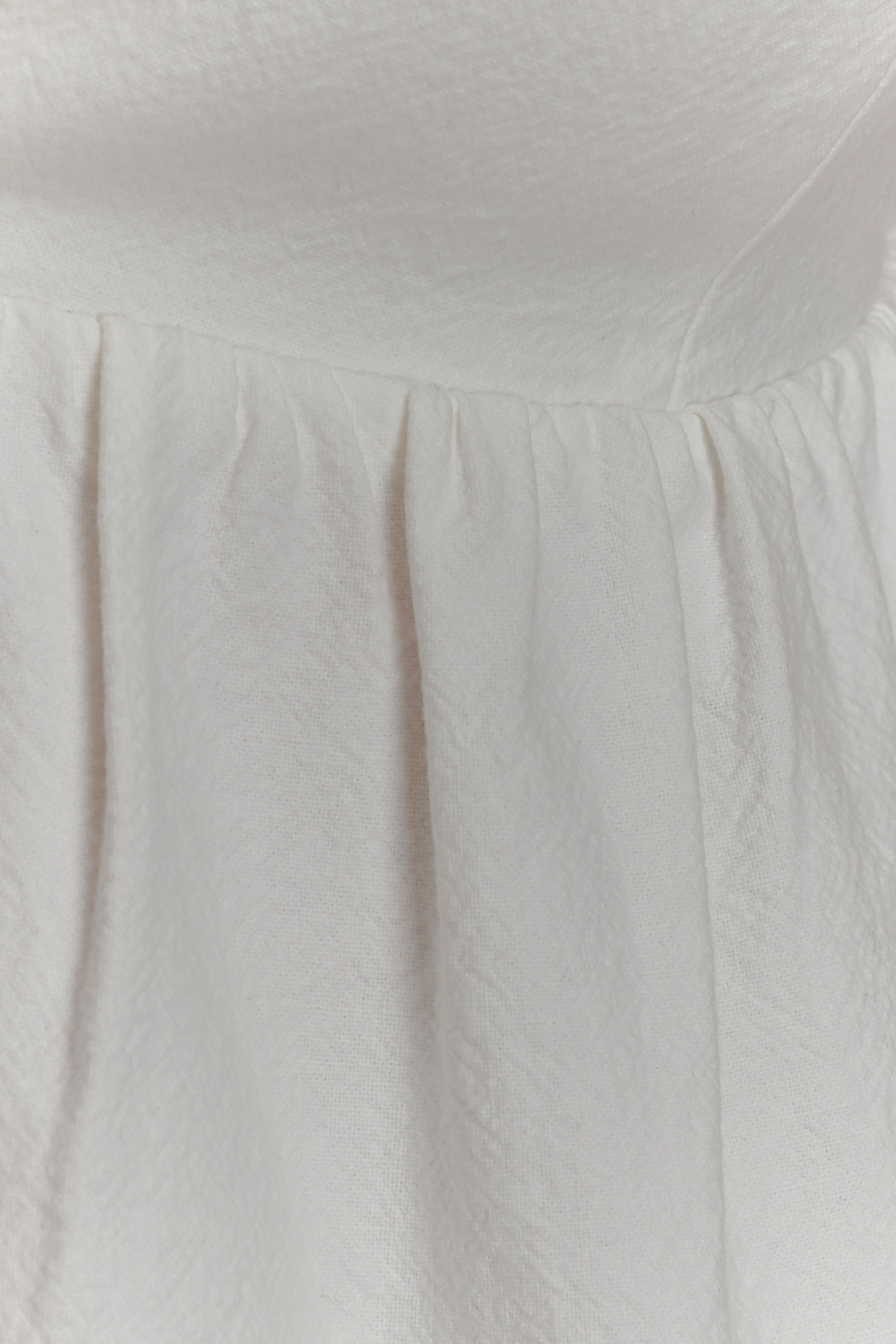 Janayia Cotton Beaded Top - White - Image 7
