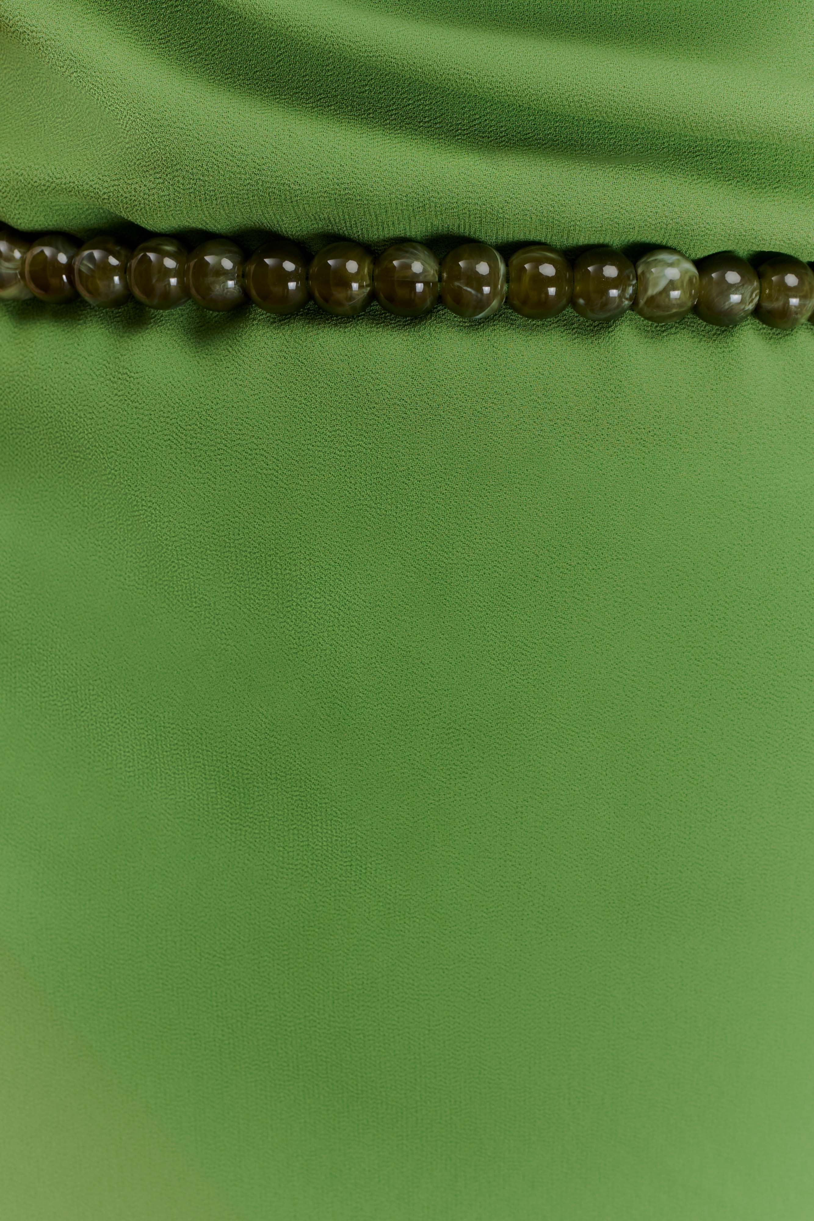 Elaine Chiffon Beaded Maxi Dress - Green - Image 5