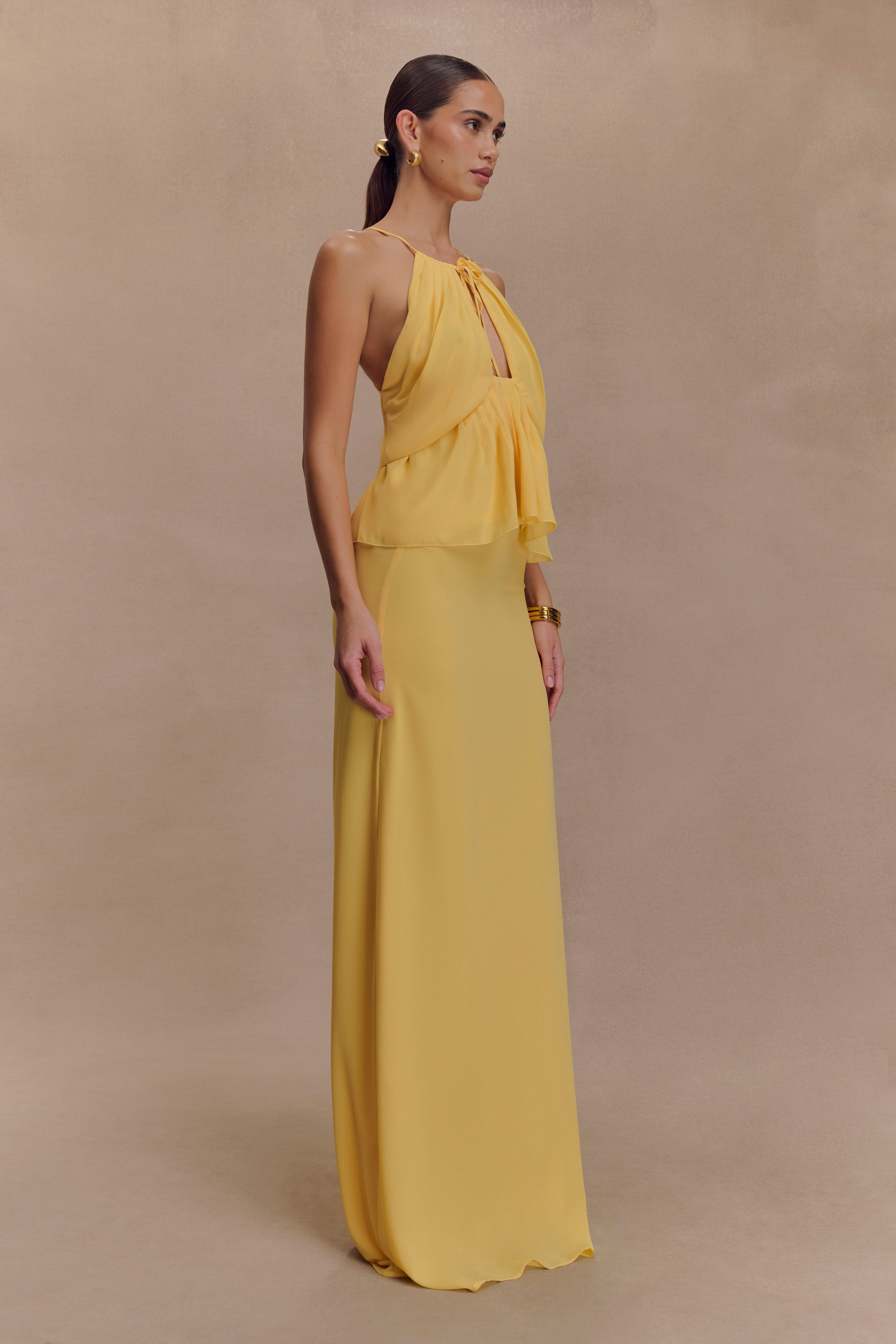 Katalina Chiffon Maxi Skirt - Butterscotch - Image 4