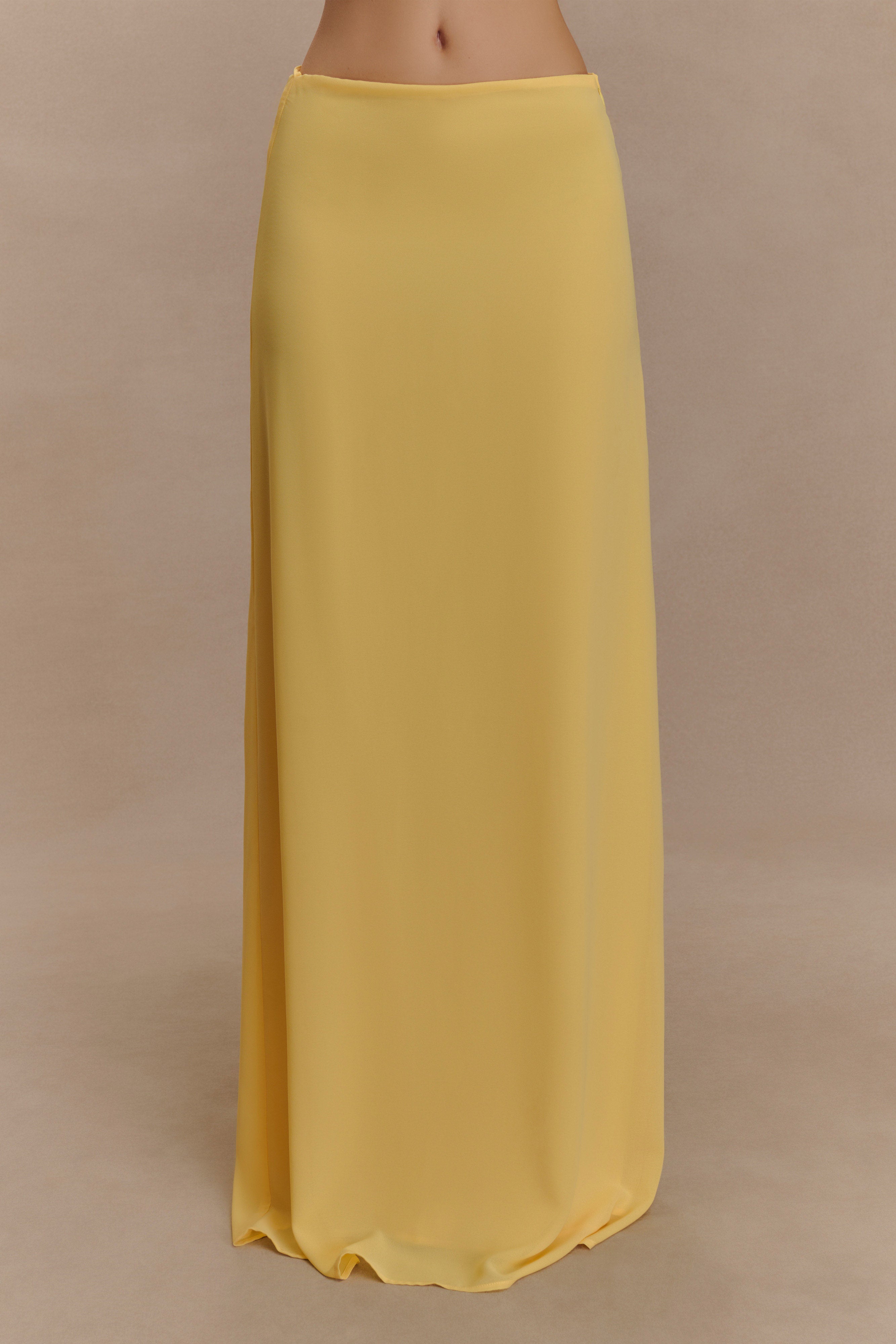 Alternative view of Katalina Chiffon Maxi Skirt - Butterscotch