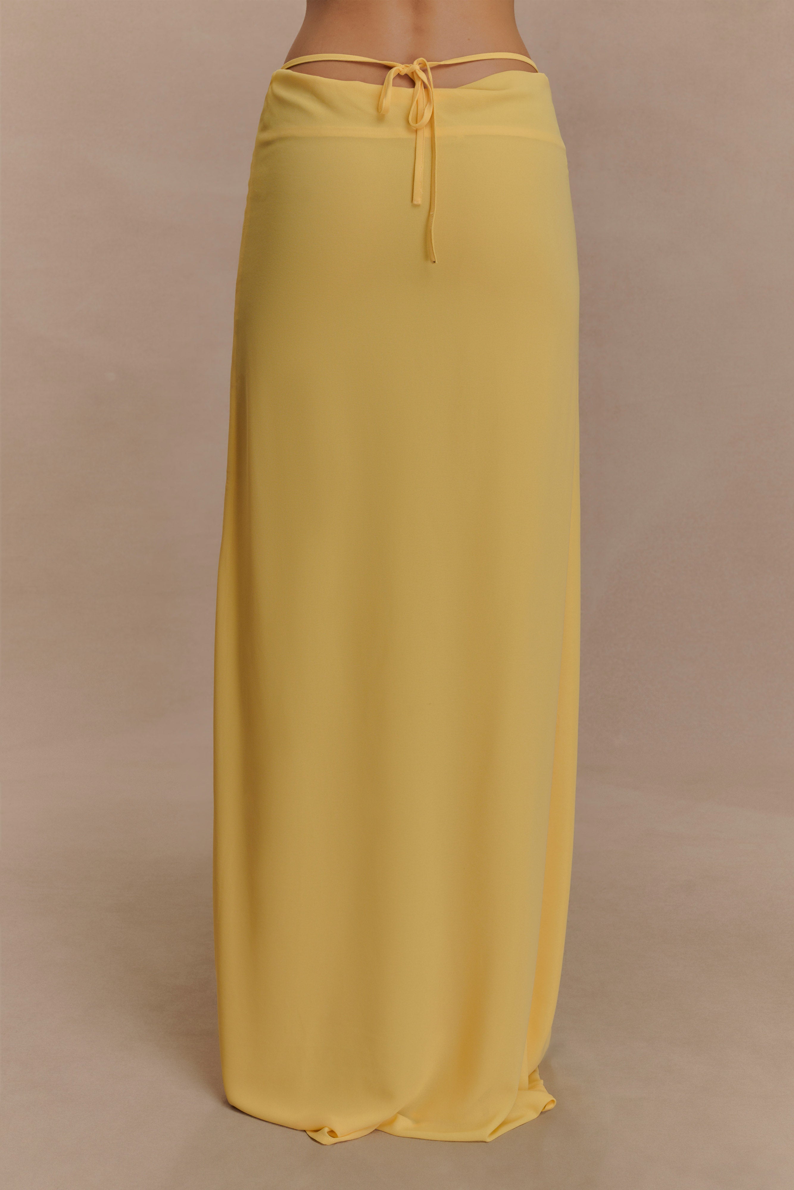 Katalina Chiffon Maxi Skirt - Butterscotch - Image 3