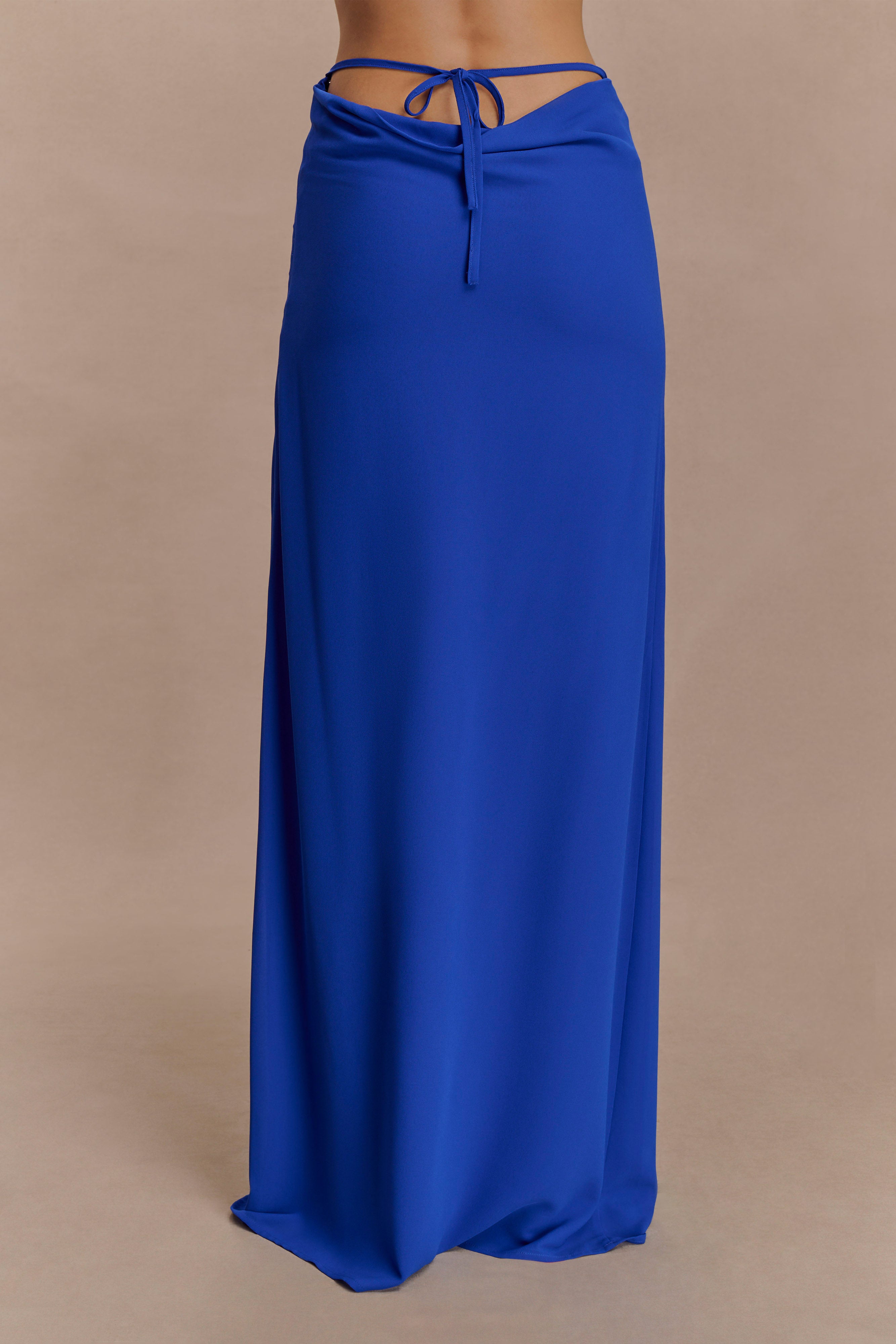 Katalina Chiffon Maxi Skirt - Cobalt Blue - Image 3