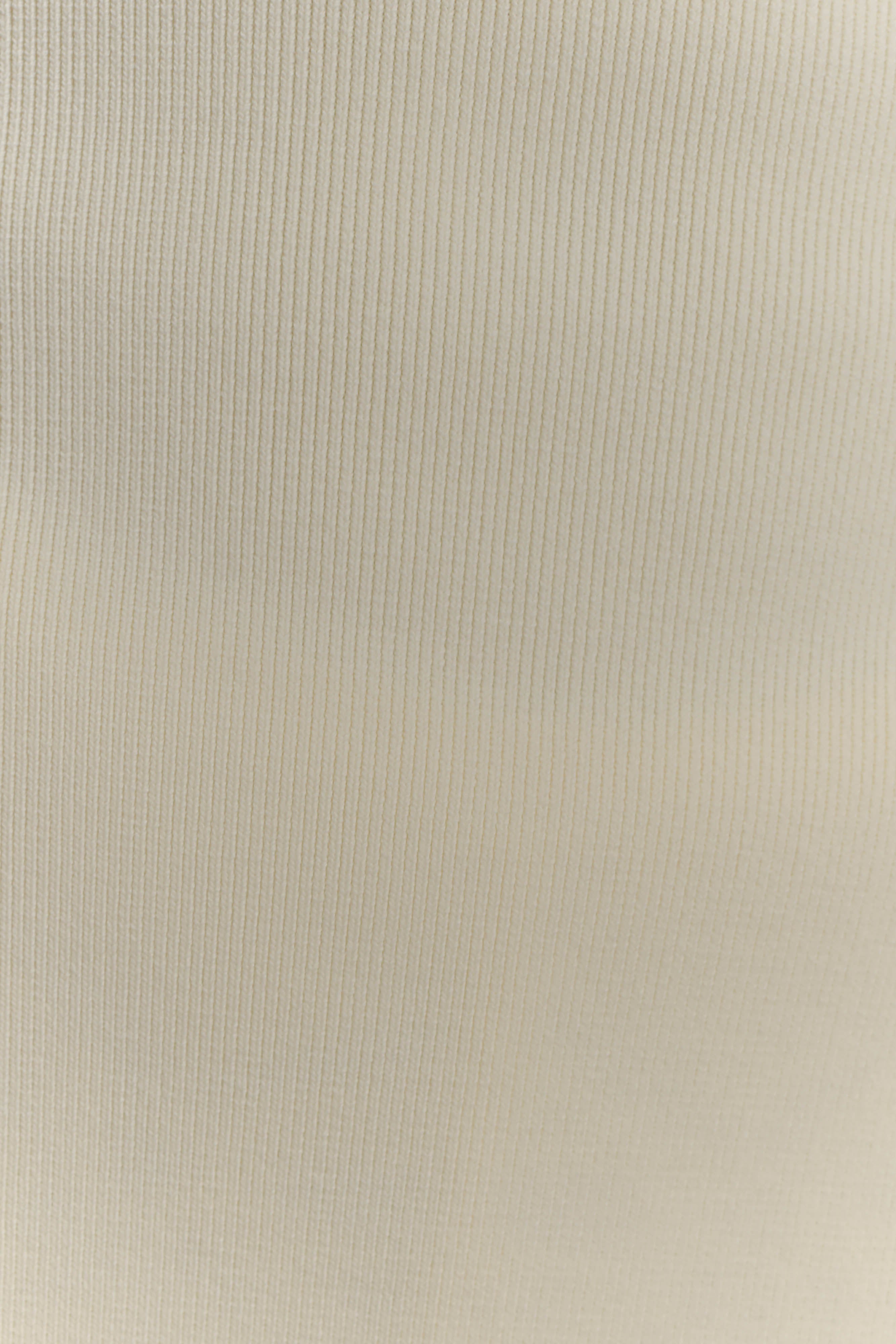 Anette Bandage Knit Strapless Top - Ivory - Image 6