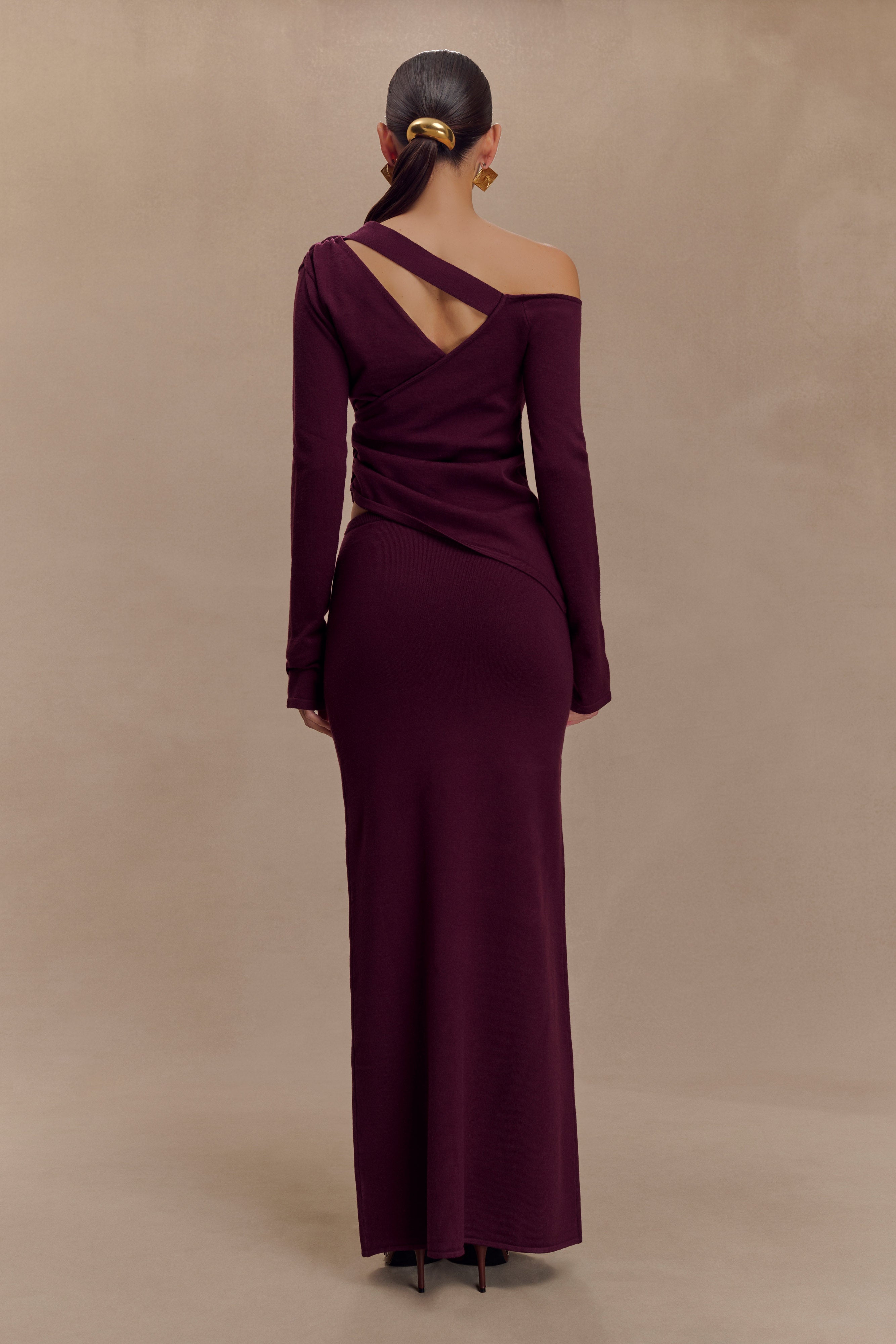 Alternative view of Miles Knit Maxi Skirt - Plum