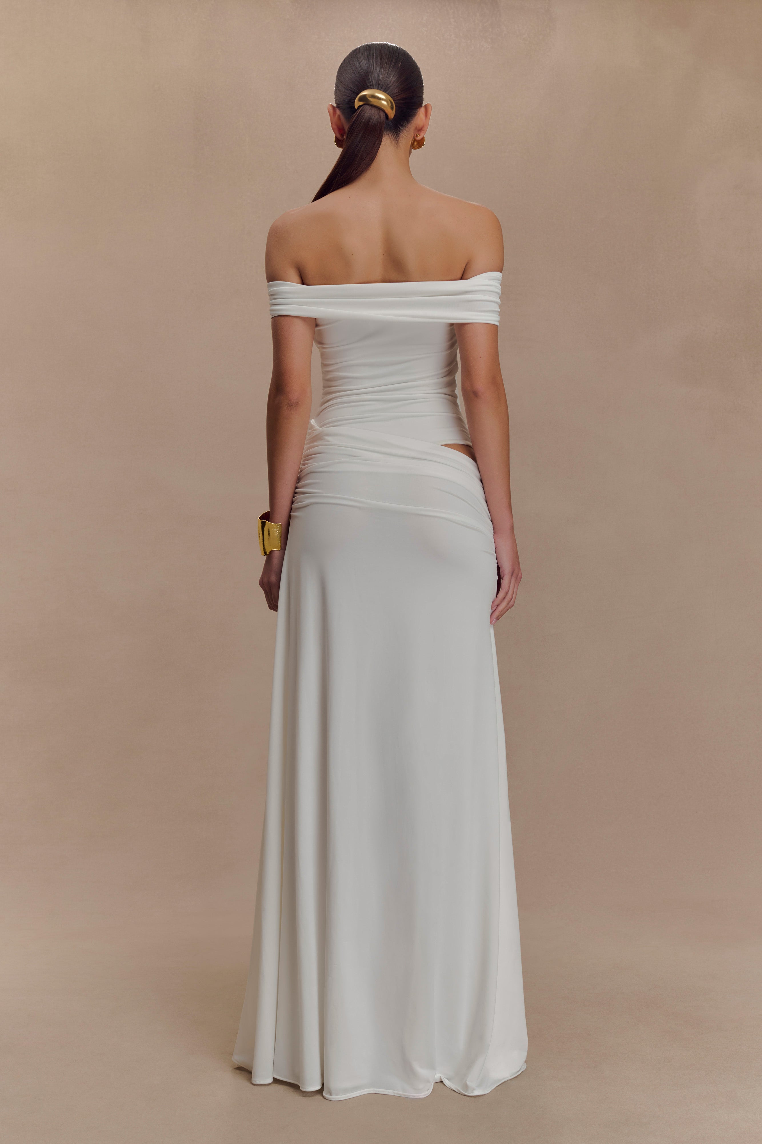 Alternative view of Oliver Slinky Maxi Dress - White