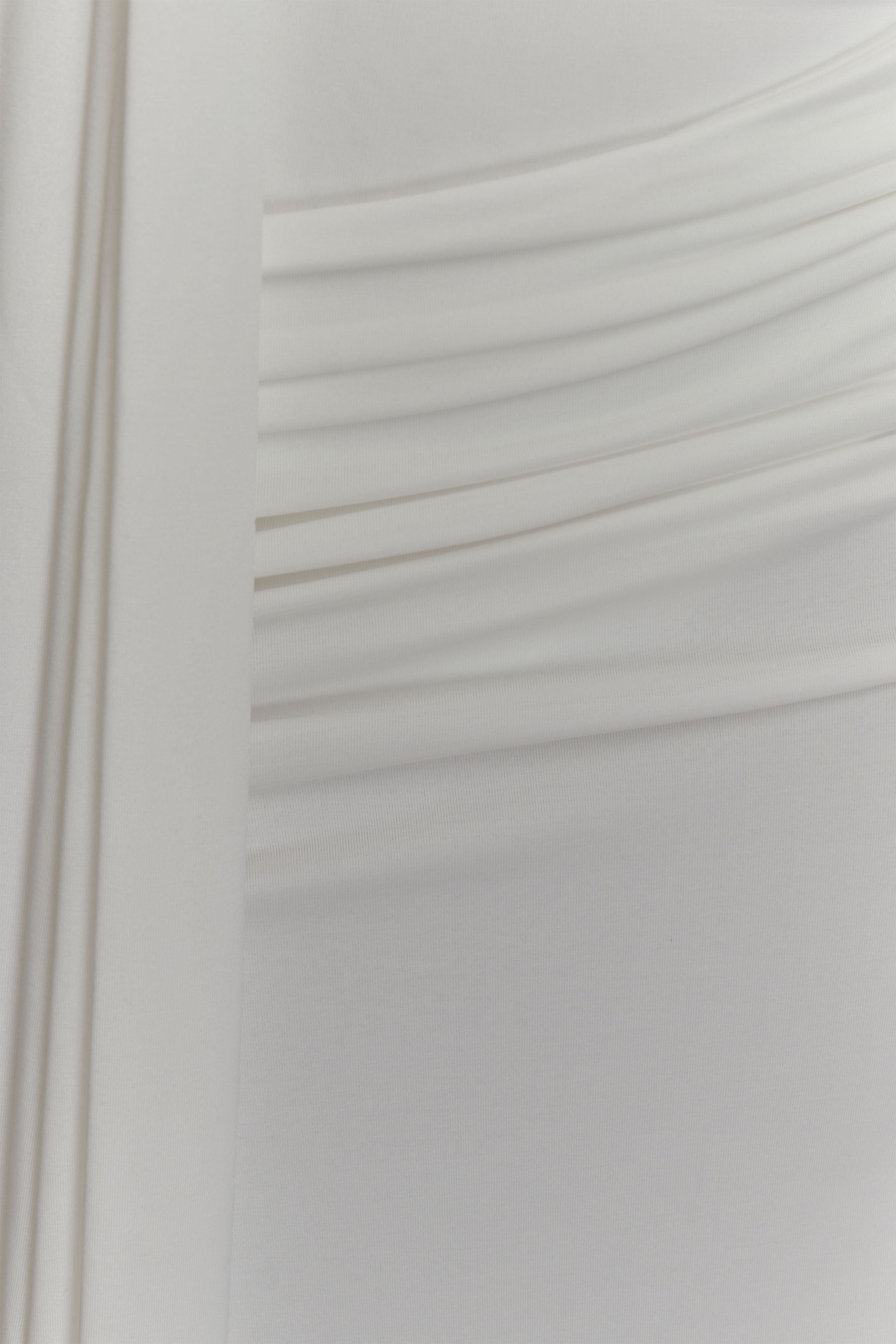 Oliver Slinky Maxi Dress - White - Image 4