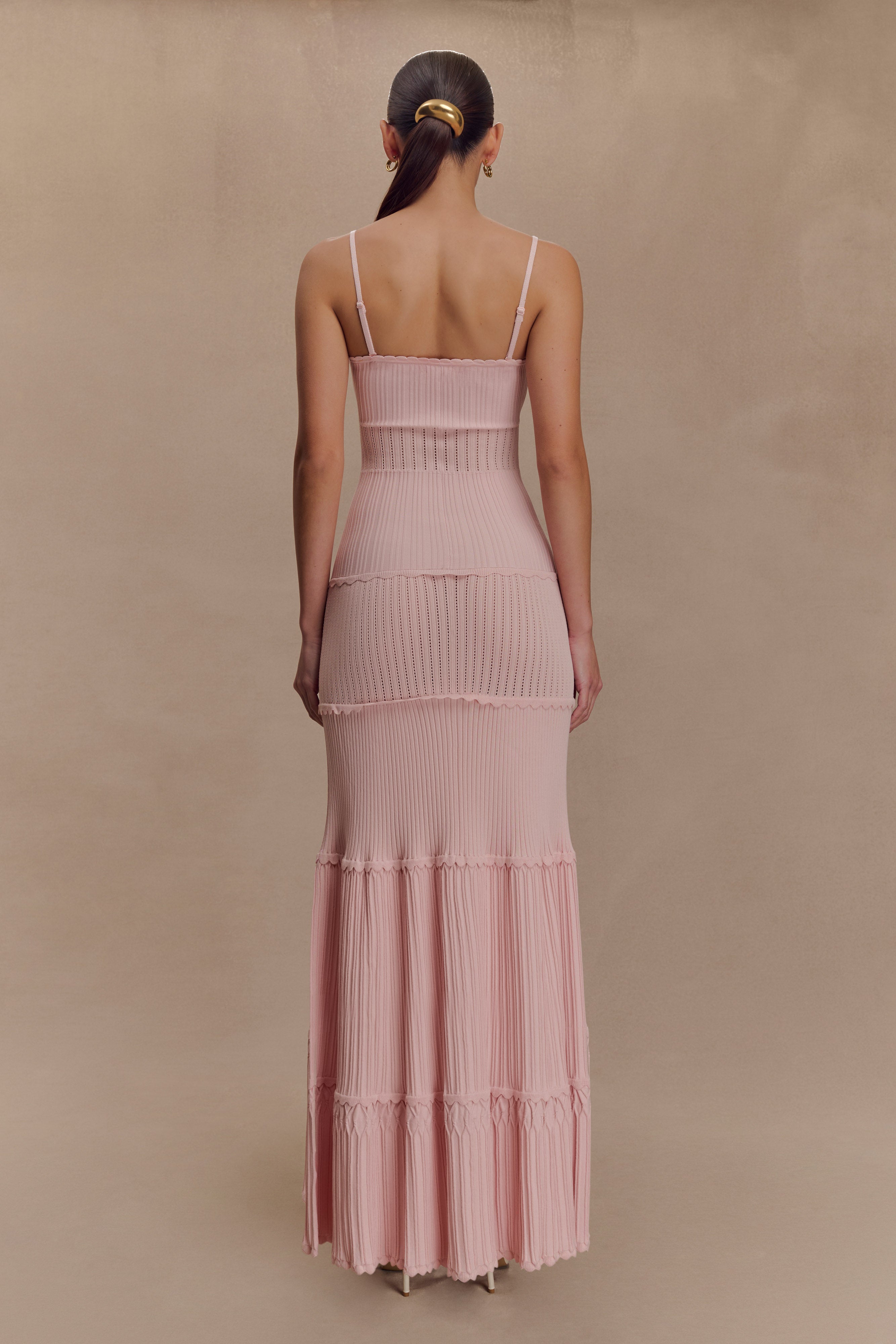 Alternative view of Finley Pointelle Knit Maxi Dress - Baby Pink