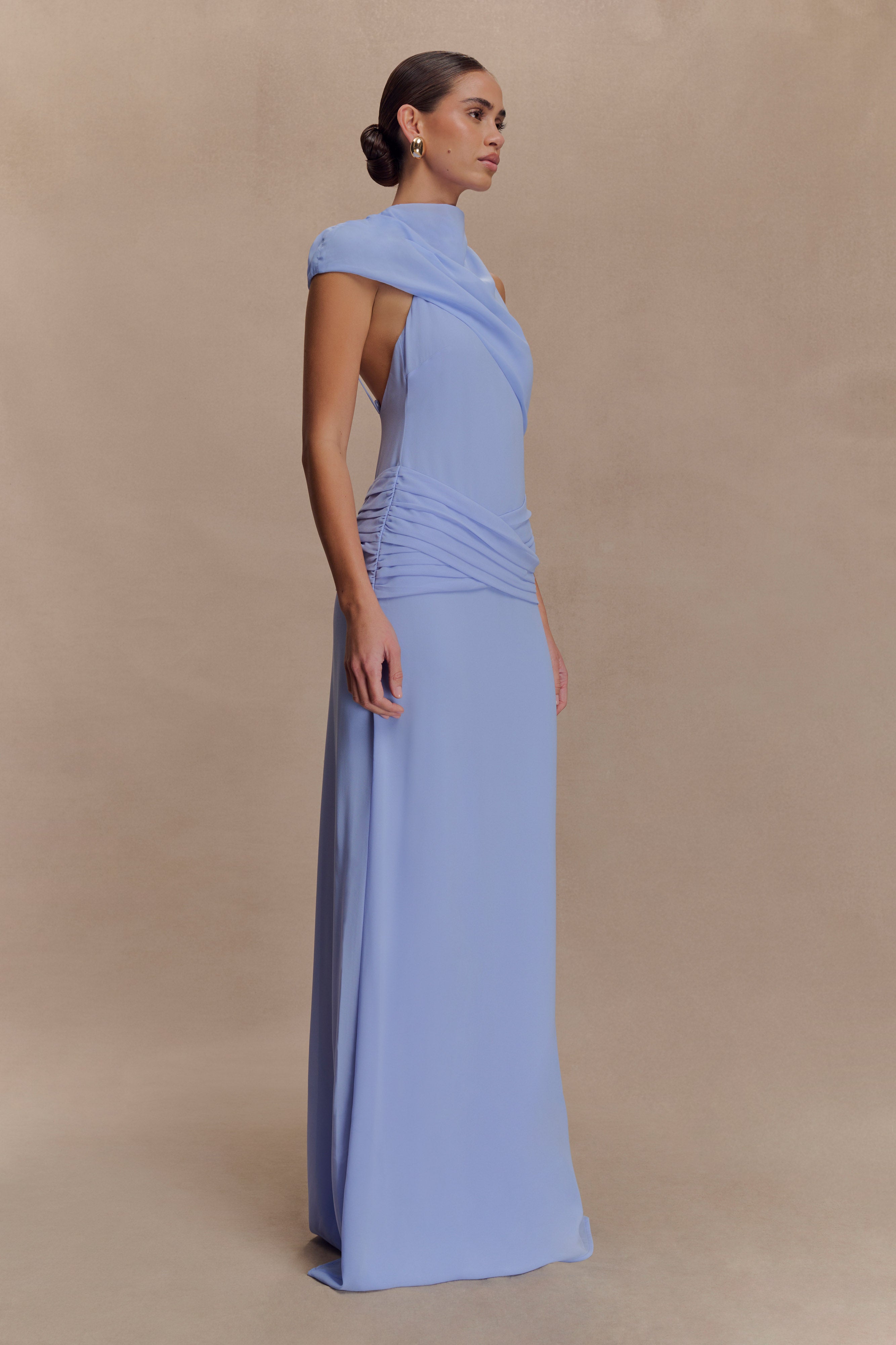 Analia Chiffon Maxi Dress - Lilac - Image 4