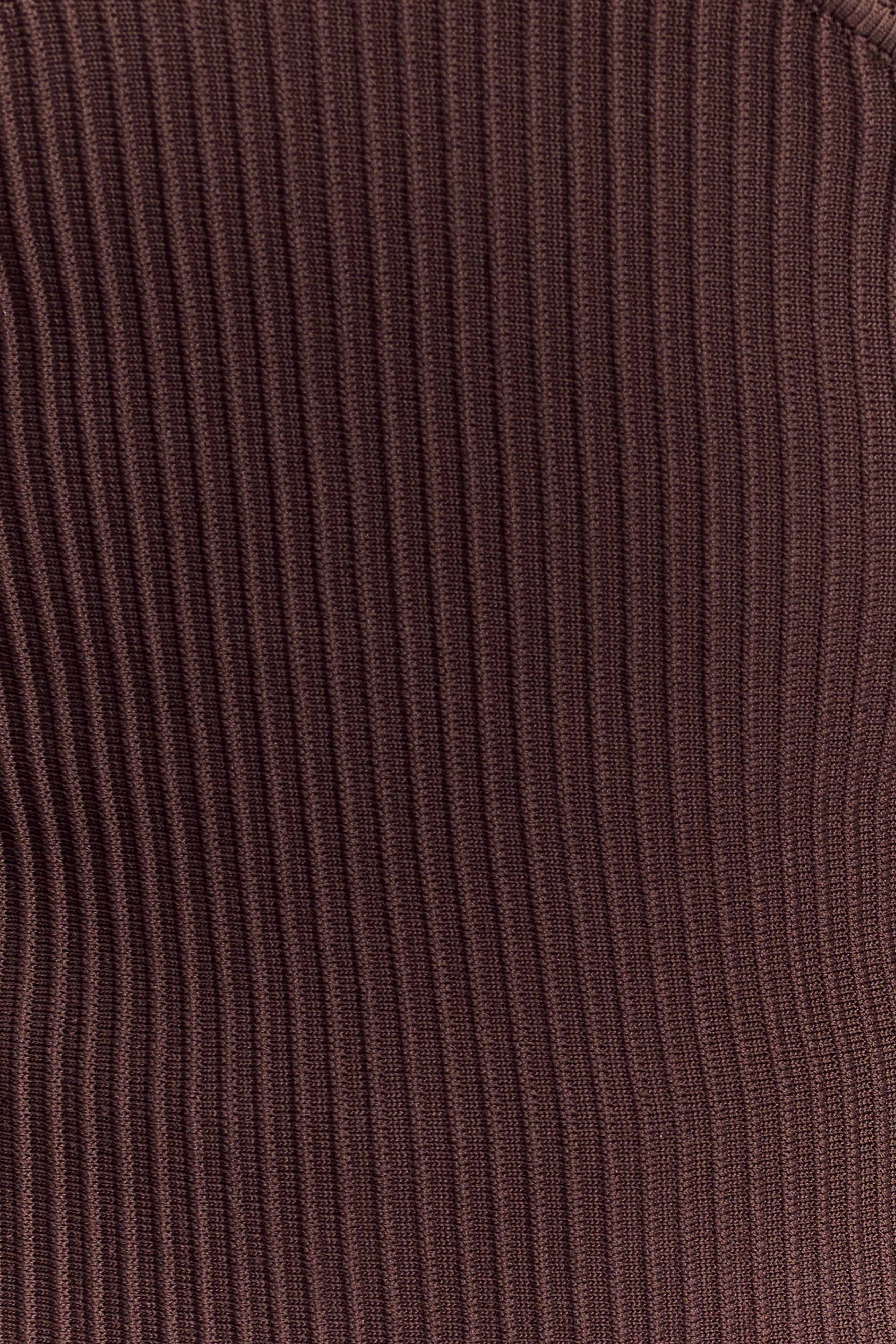 Elodie Strapless Cupped Knit Top - Chocolate - Image 7