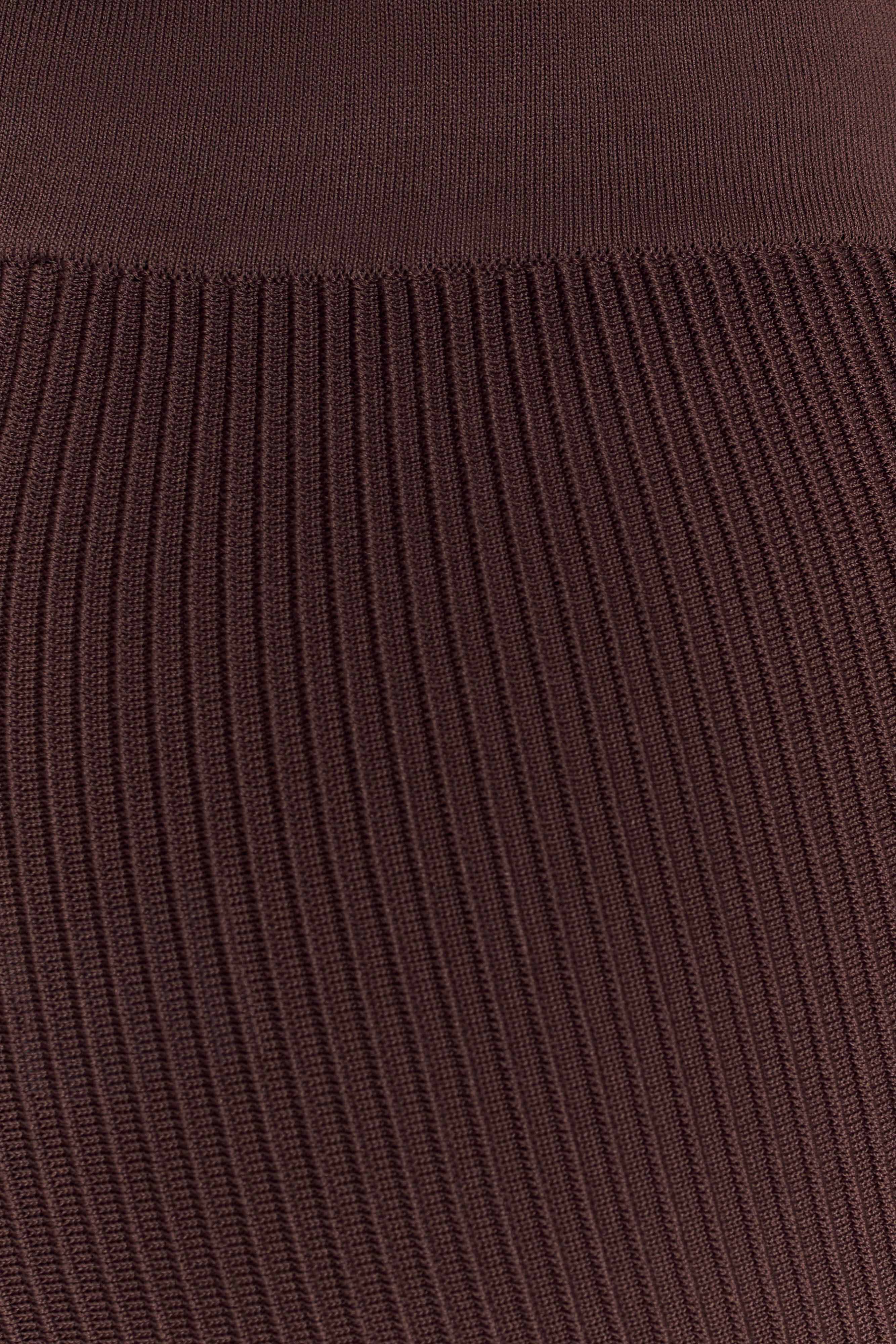 Elodie Ribbed Knit Pants - Chocolate - Image 7